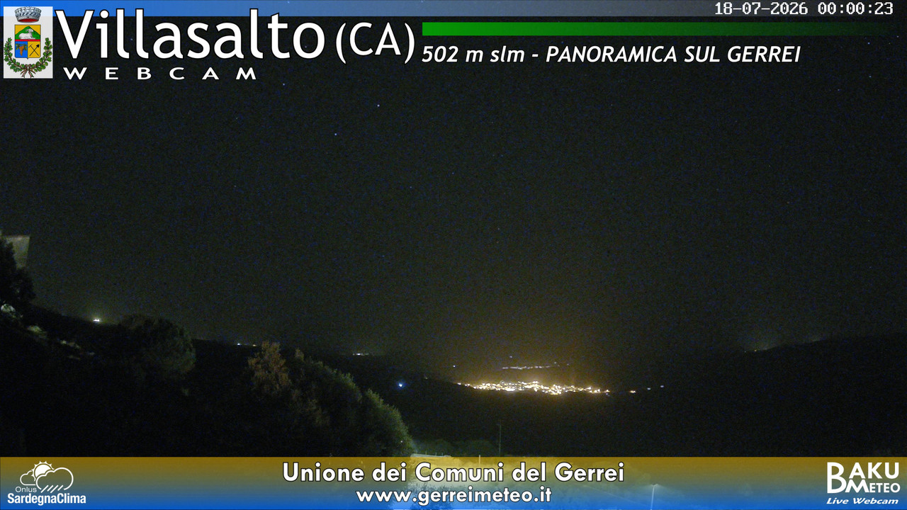time-lapse frame, Villasalto webcam