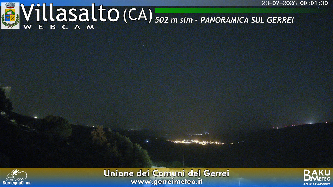 time-lapse frame, Villasalto webcam