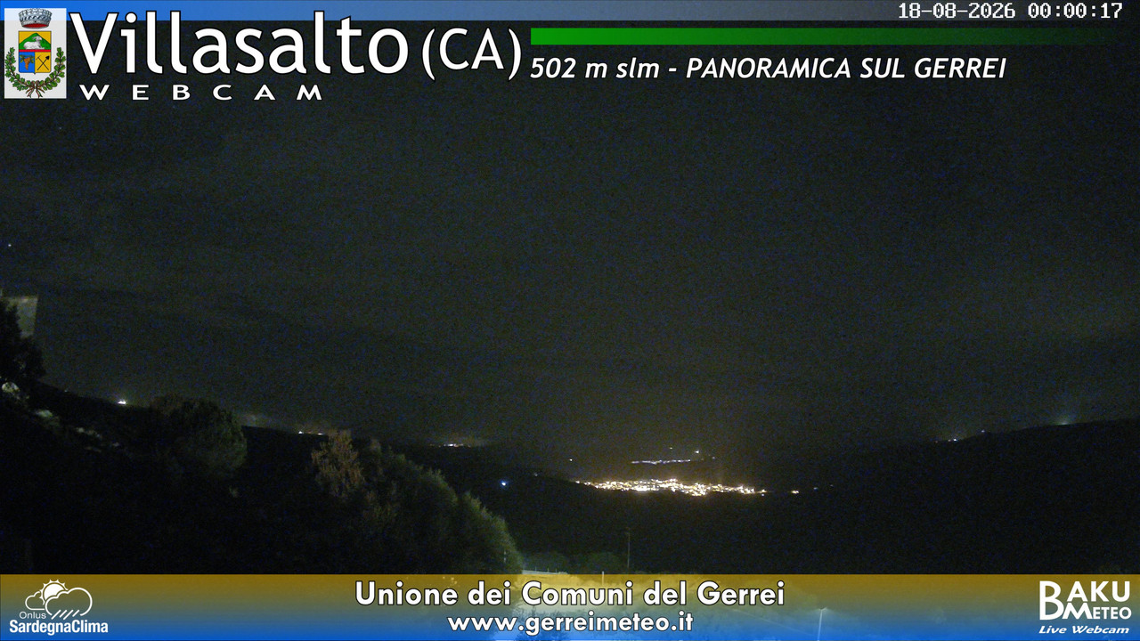 time-lapse frame, Villasalto webcam