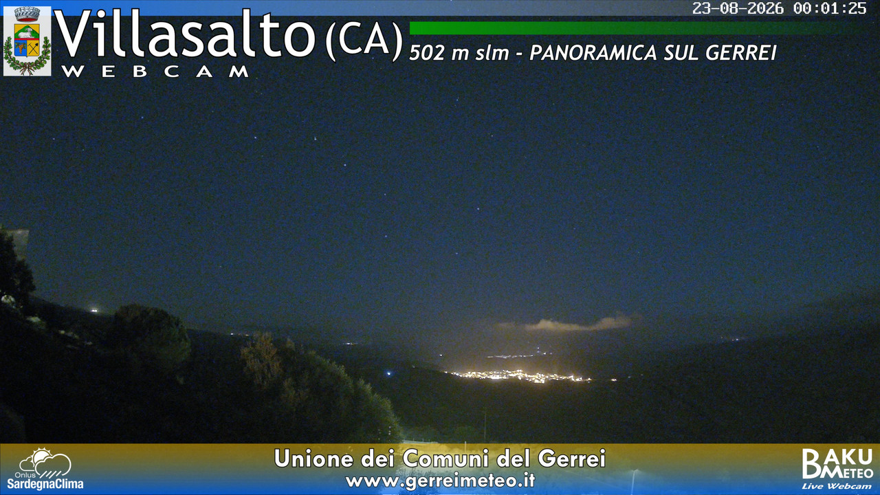 time-lapse frame, Villasalto webcam