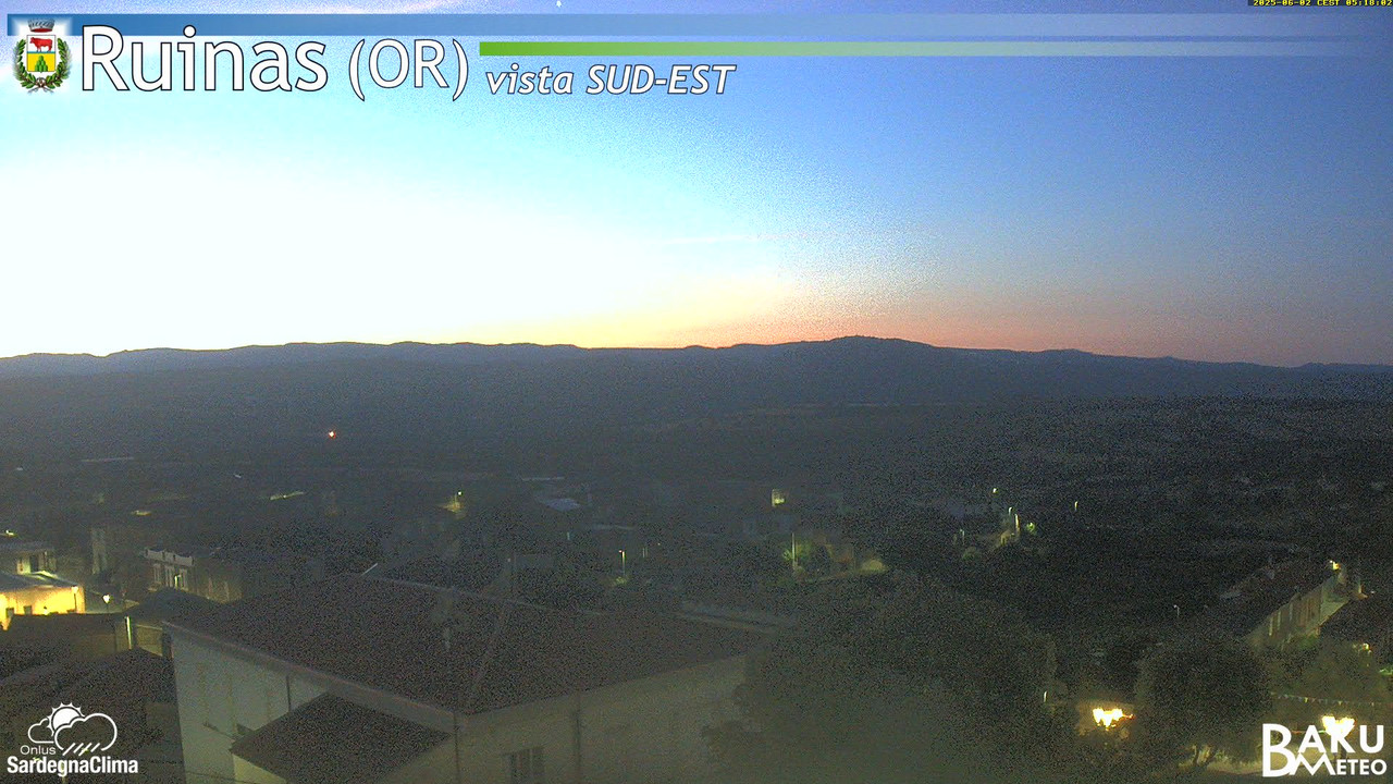 time-lapse frame, Ruinas SE webcam