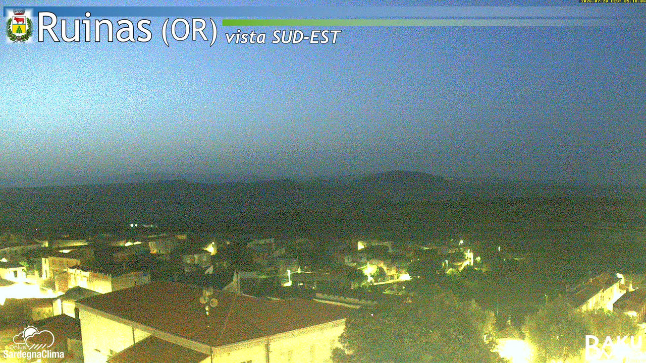 time-lapse frame, Ruinas SE webcam