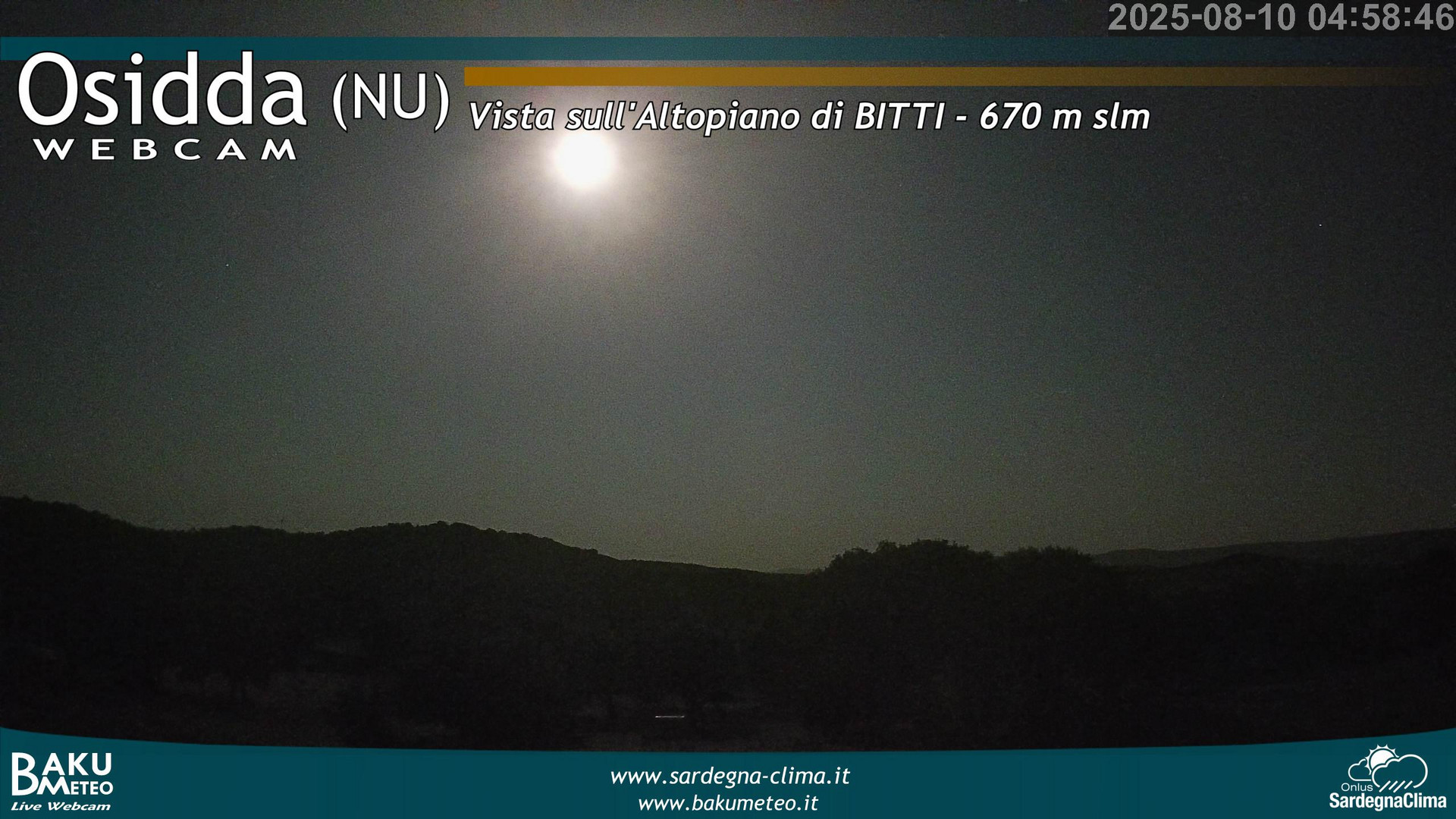 time-lapse frame, Osidda webcam