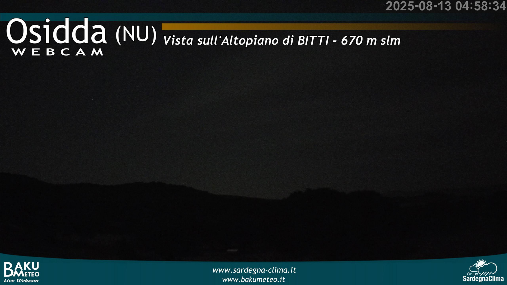time-lapse frame, Osidda webcam