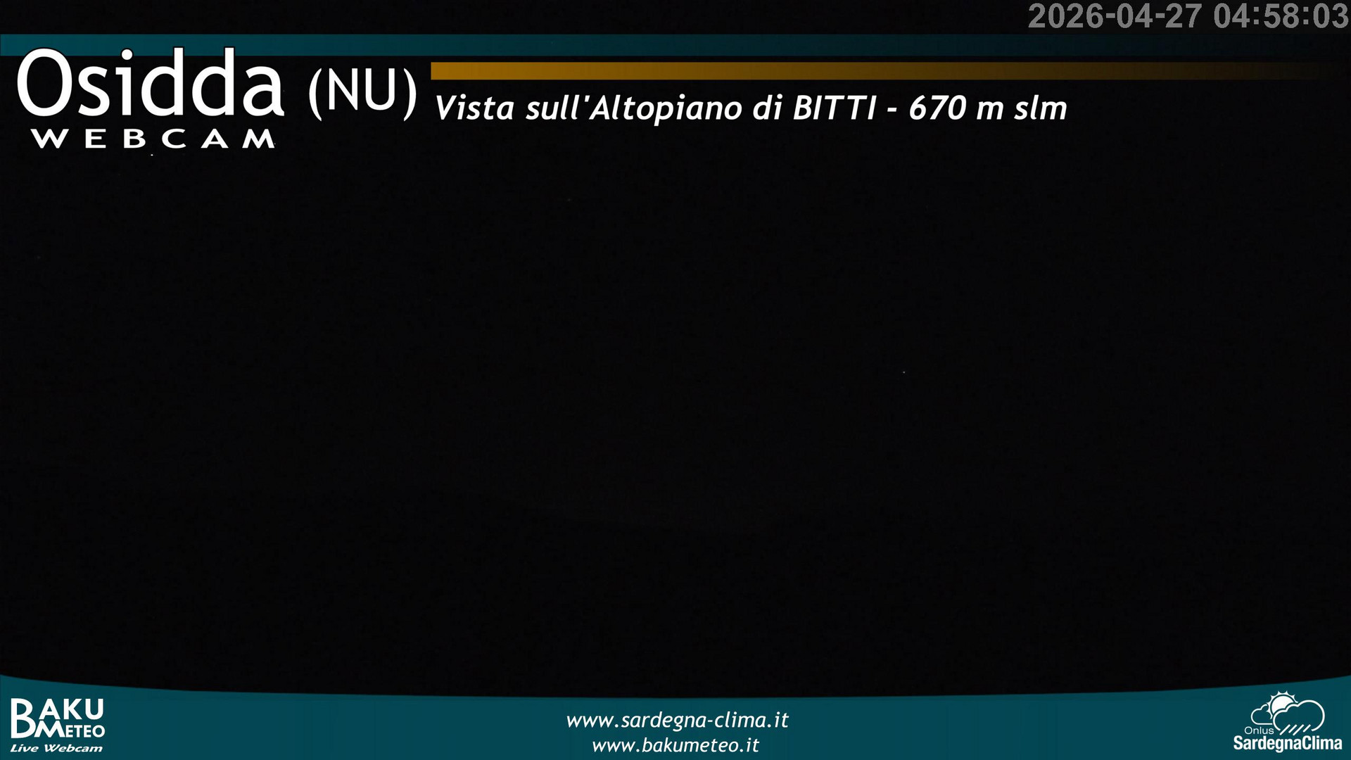 time-lapse frame, Osidda webcam