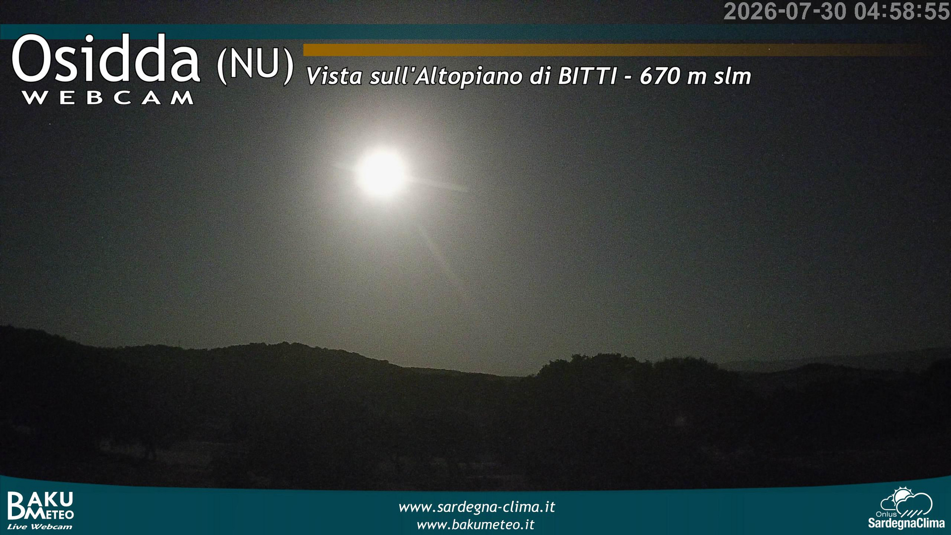 time-lapse frame, Osidda webcam