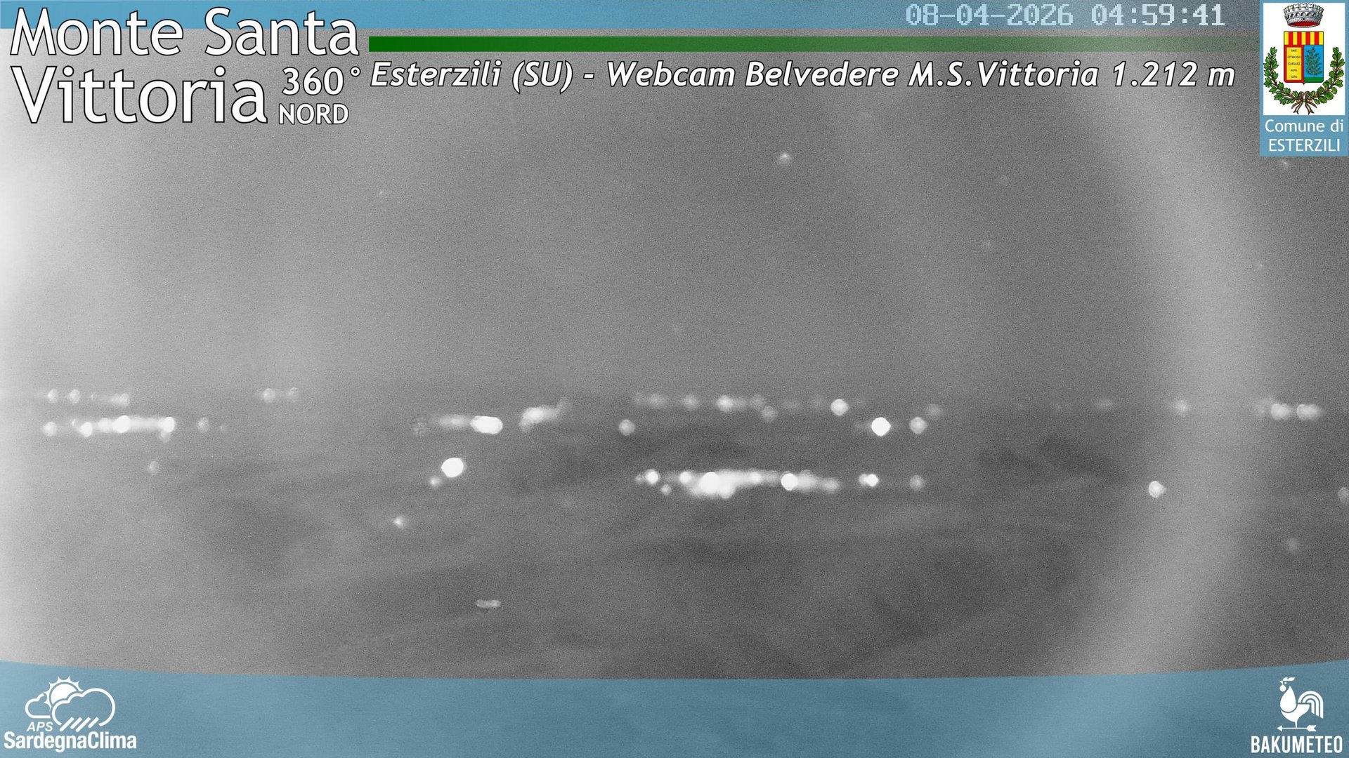 time-lapse frame, Monte Santa Vittoria Nord webcam