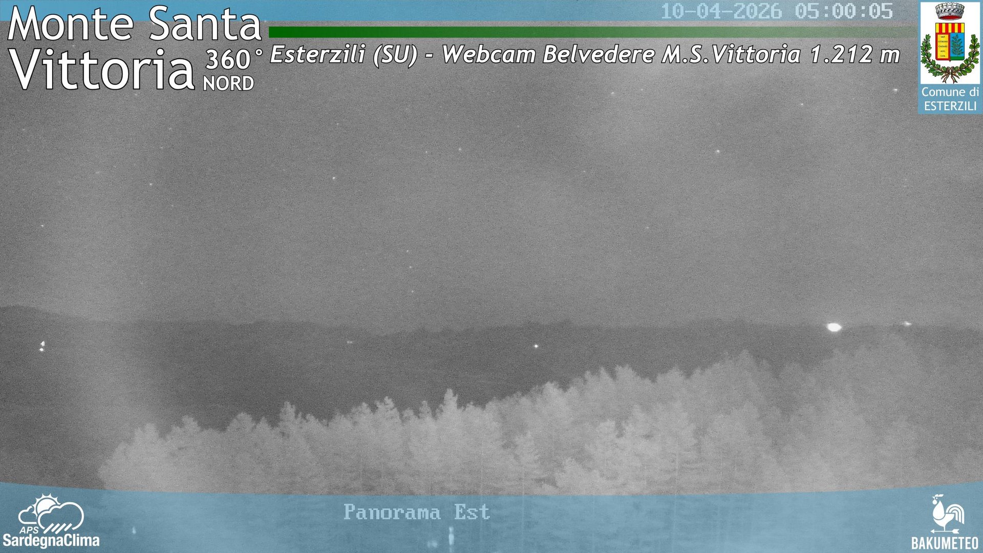 time-lapse frame, Monte Santa Vittoria Nord webcam