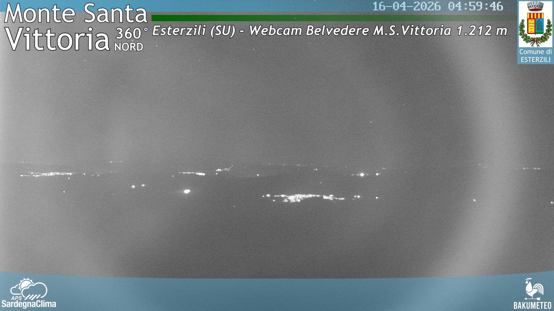 time-lapse frame, Monte Santa Vittoria Nord webcam