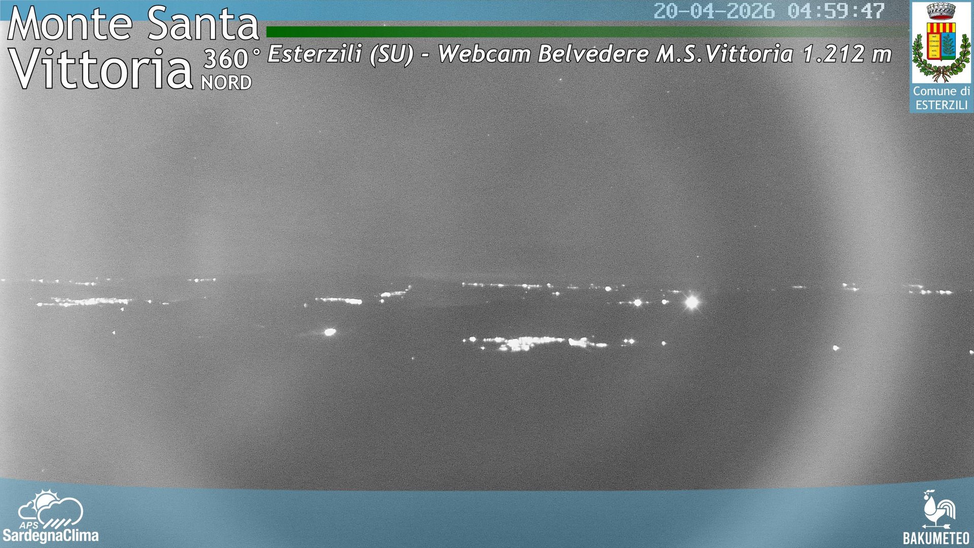 time-lapse frame, Monte Santa Vittoria Nord webcam