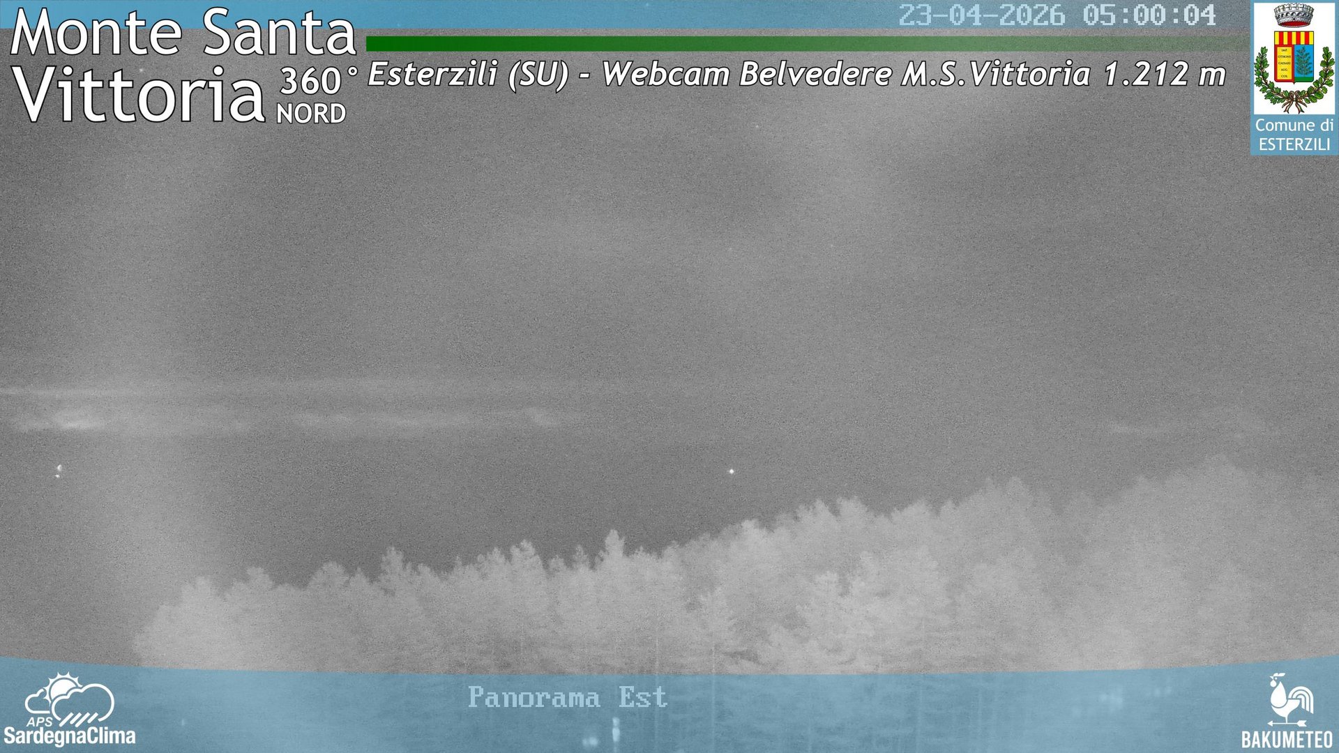 time-lapse frame, Monte Santa Vittoria Nord webcam