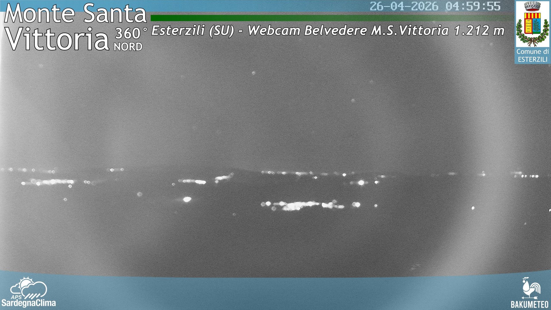 time-lapse frame, Monte Santa Vittoria Nord webcam