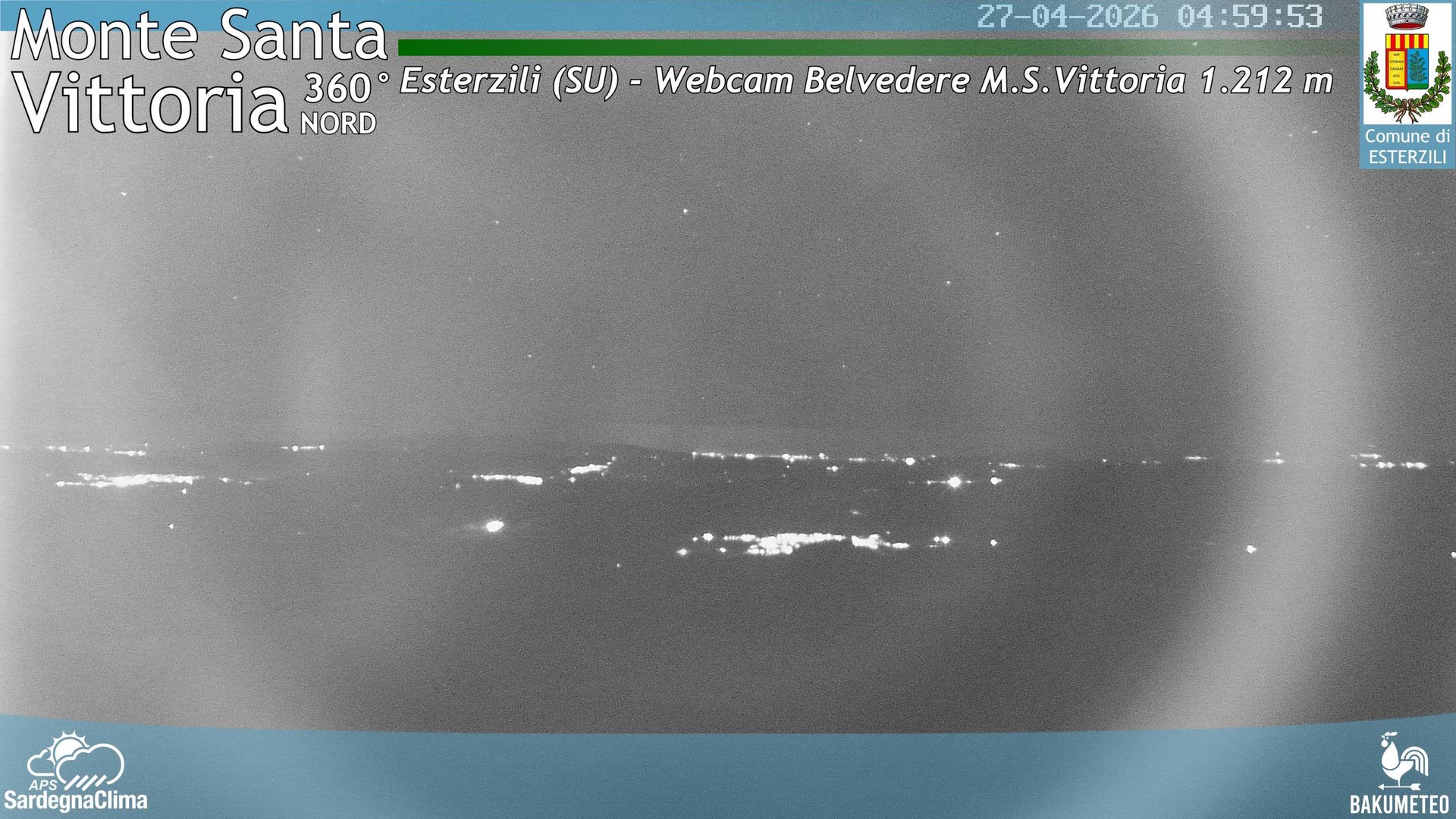 time-lapse frame, Monte Santa Vittoria Nord webcam
