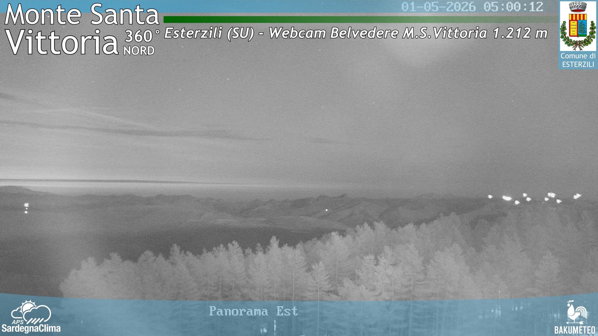 time-lapse frame, Monte Santa Vittoria Nord webcam