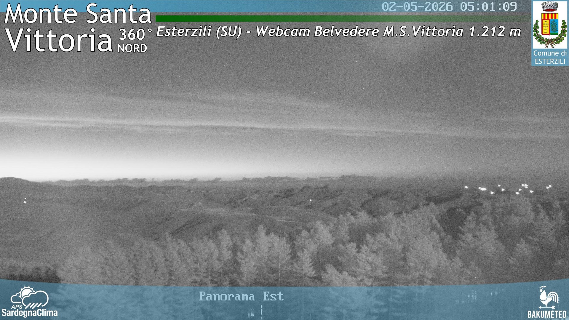 time-lapse frame, Monte Santa Vittoria Nord webcam