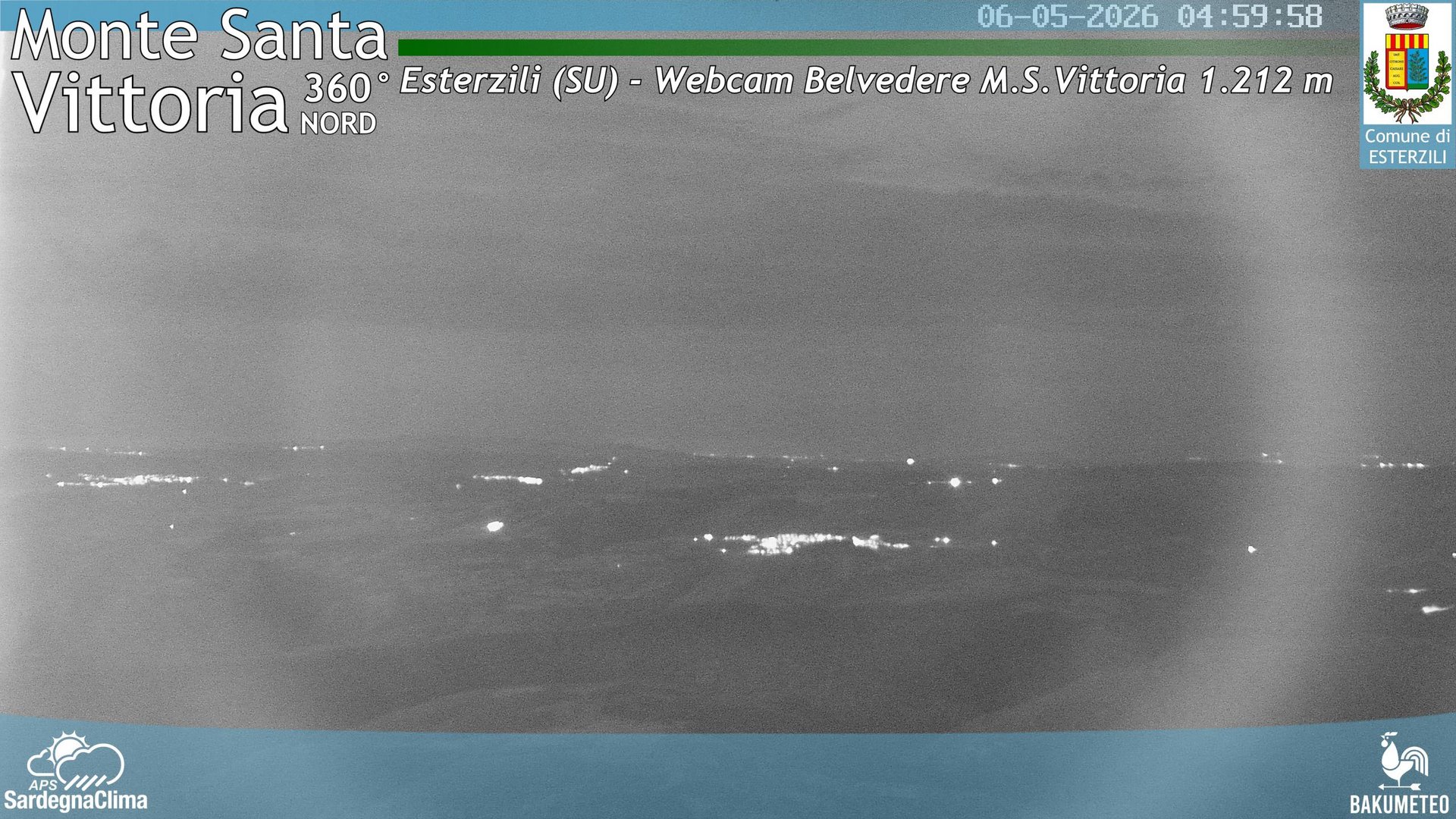 time-lapse frame, Monte Santa Vittoria Nord webcam