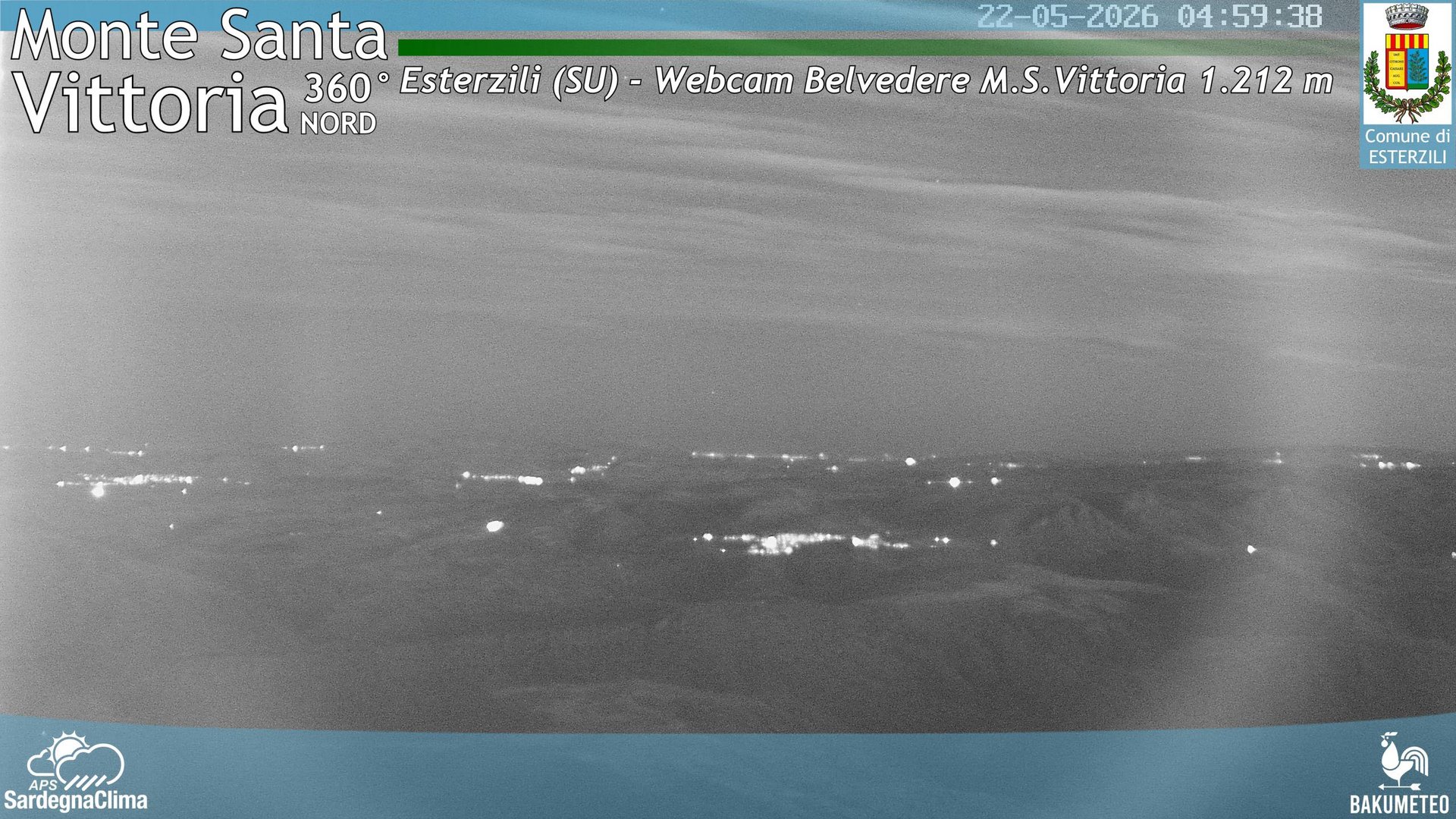 time-lapse frame, Monte Santa Vittoria Nord webcam