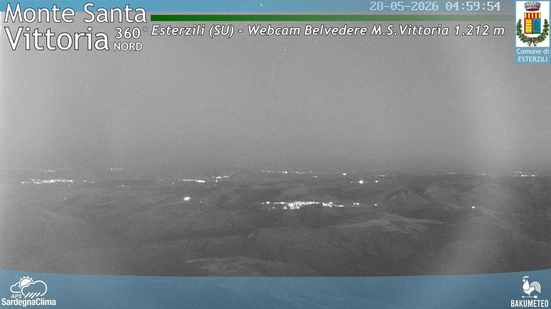 time-lapse frame, Monte Santa Vittoria Nord webcam