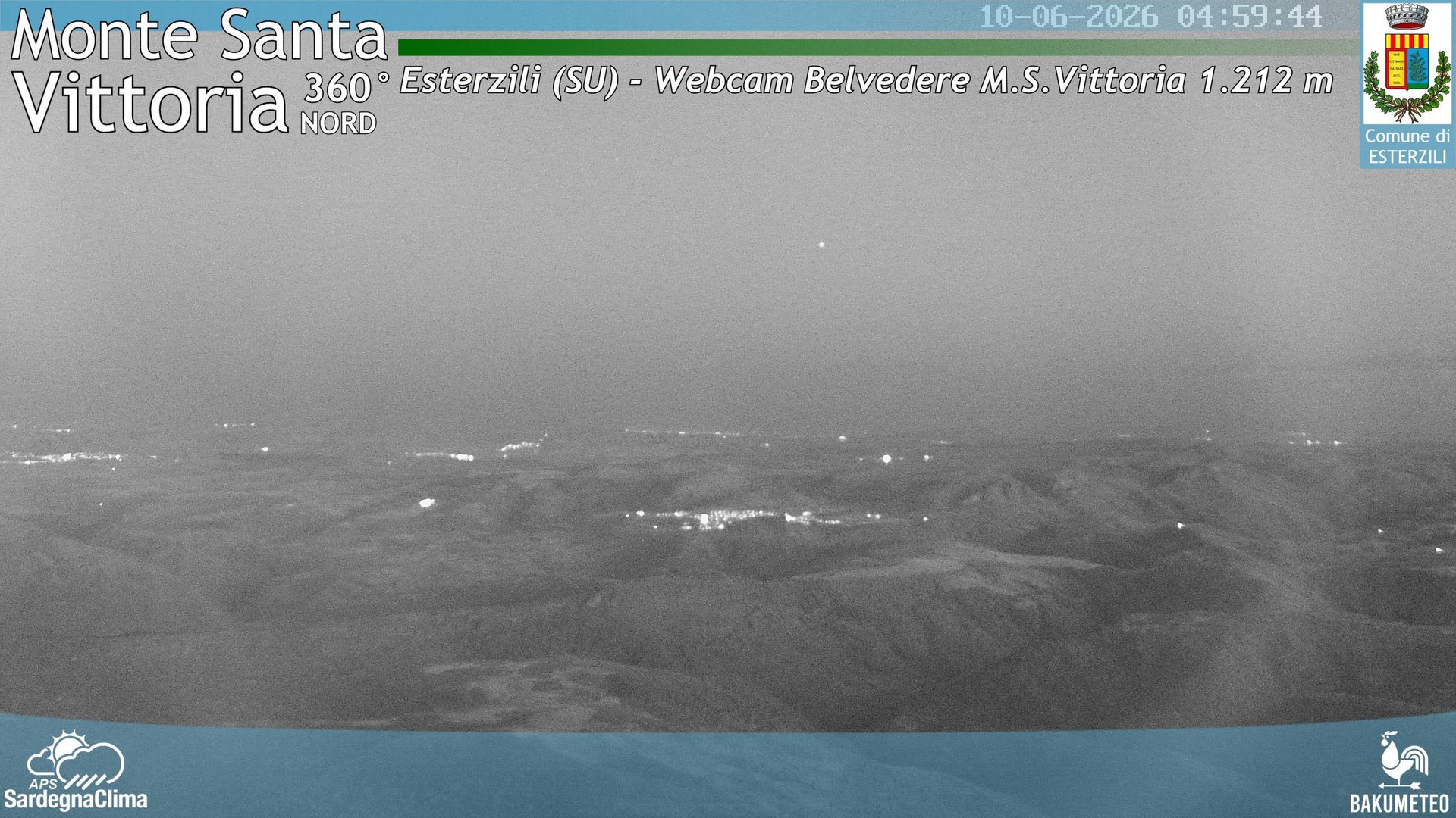 time-lapse frame, Monte Santa Vittoria Nord webcam