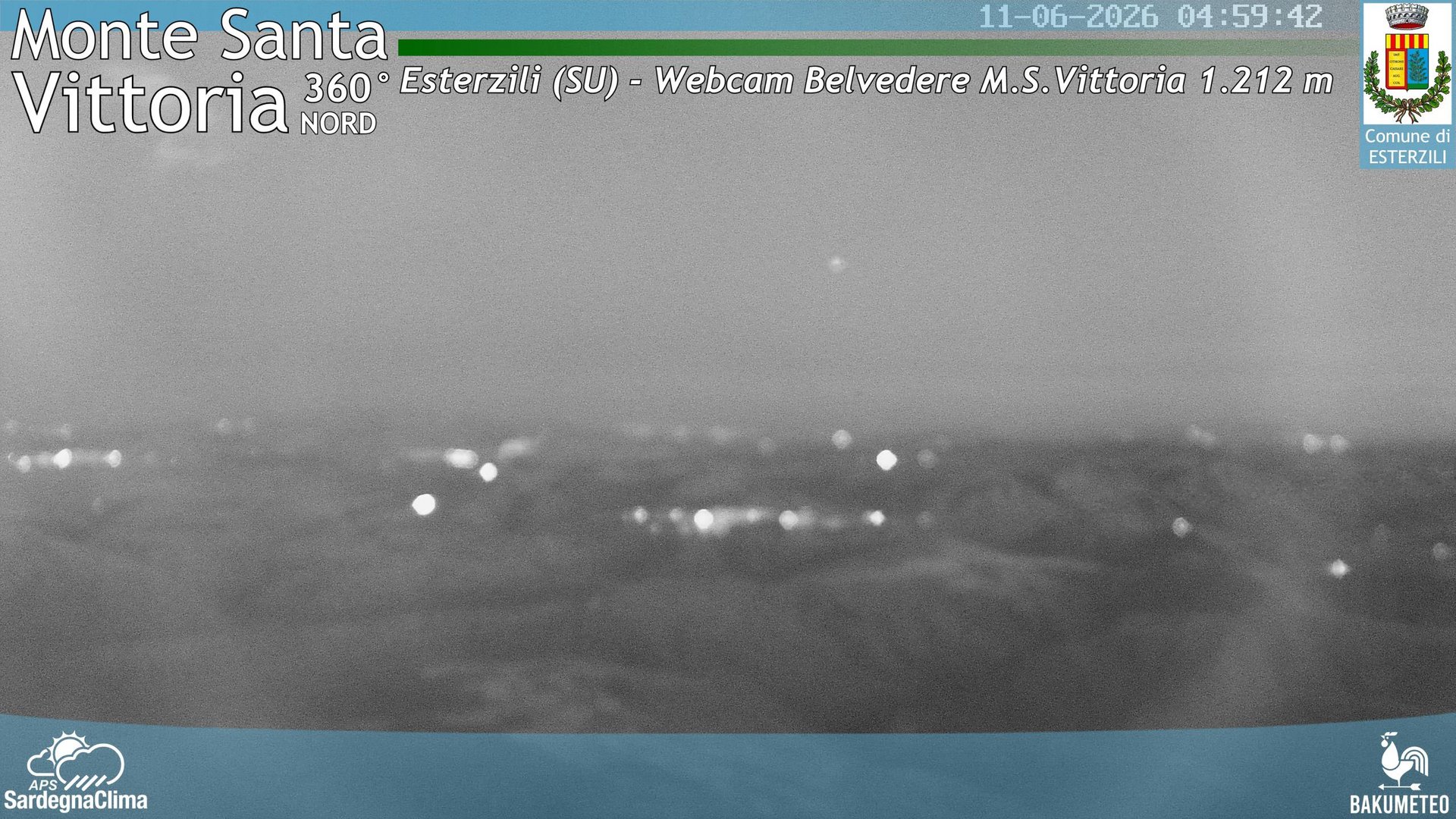 time-lapse frame, Monte Santa Vittoria Nord webcam
