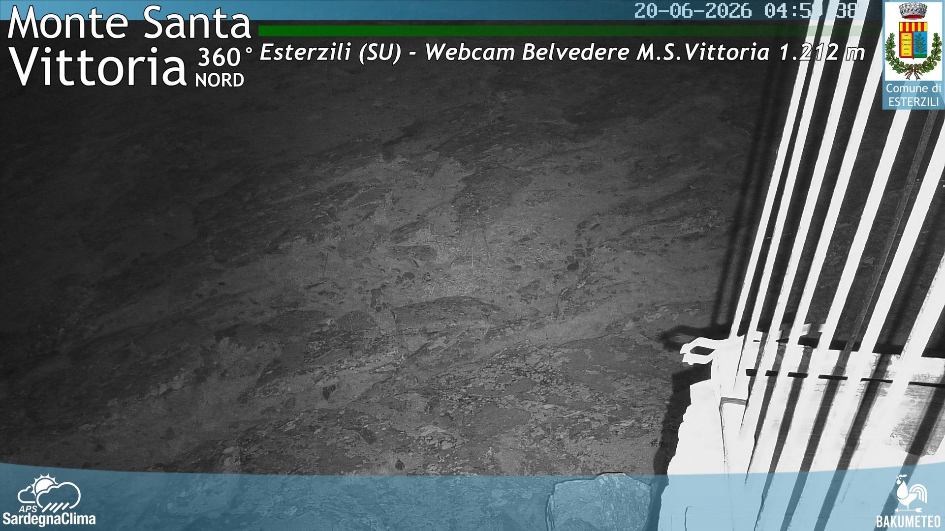 time-lapse frame, Monte Santa Vittoria Nord webcam