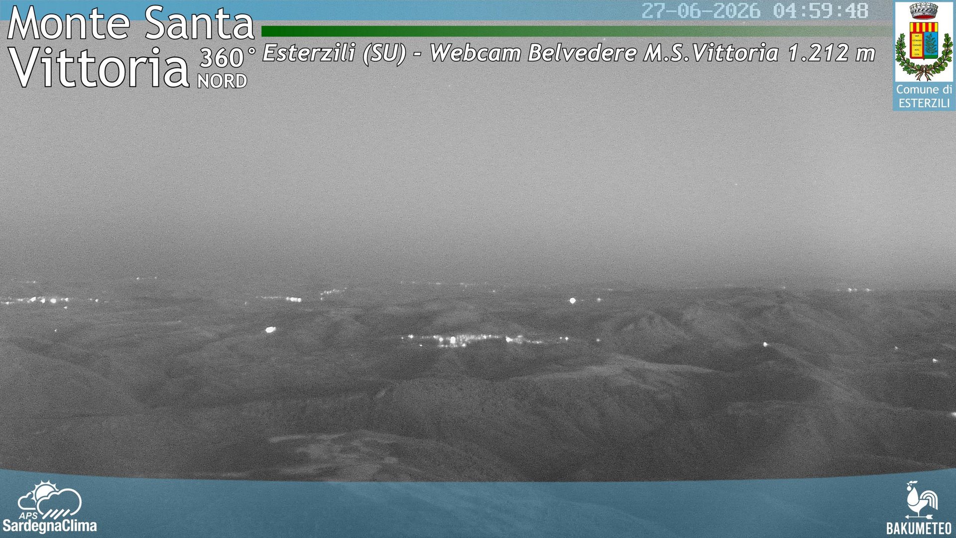 time-lapse frame, Monte Santa Vittoria Nord webcam