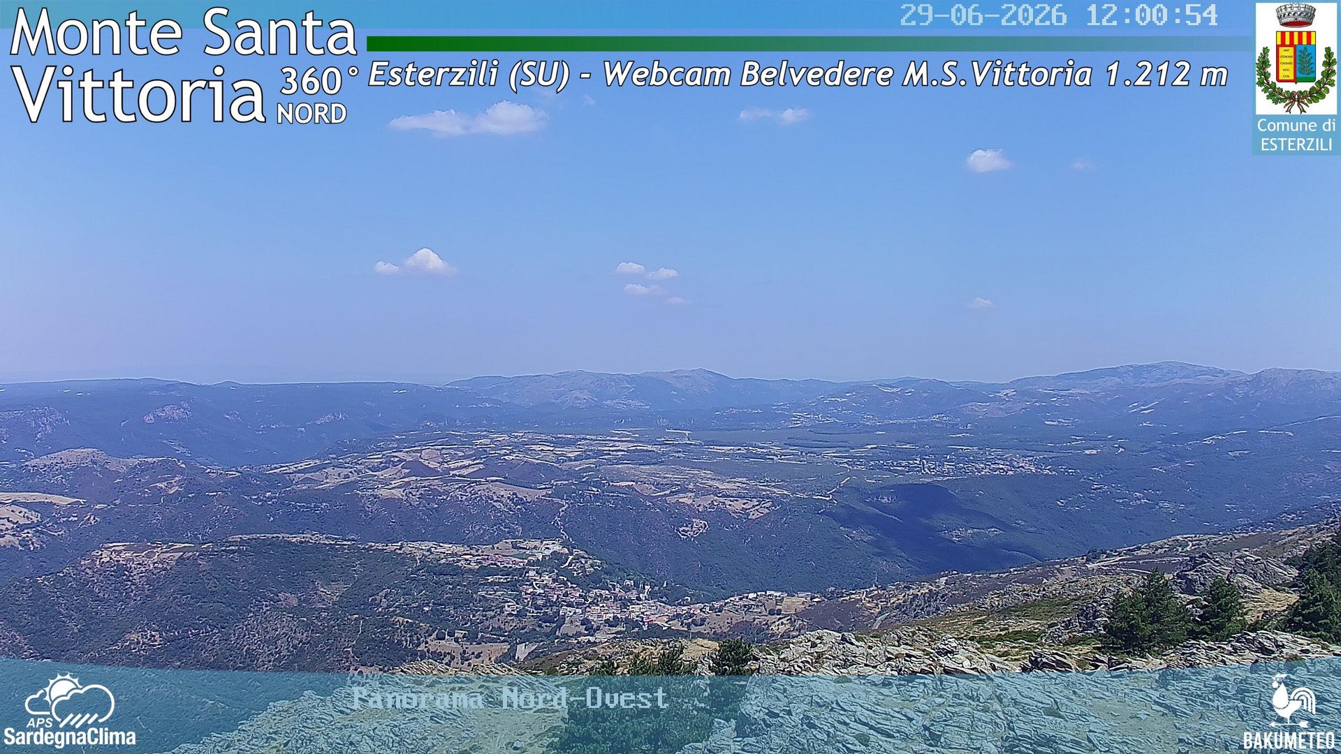 view from Monte Santa Vittoria Nord on 2026-06-29