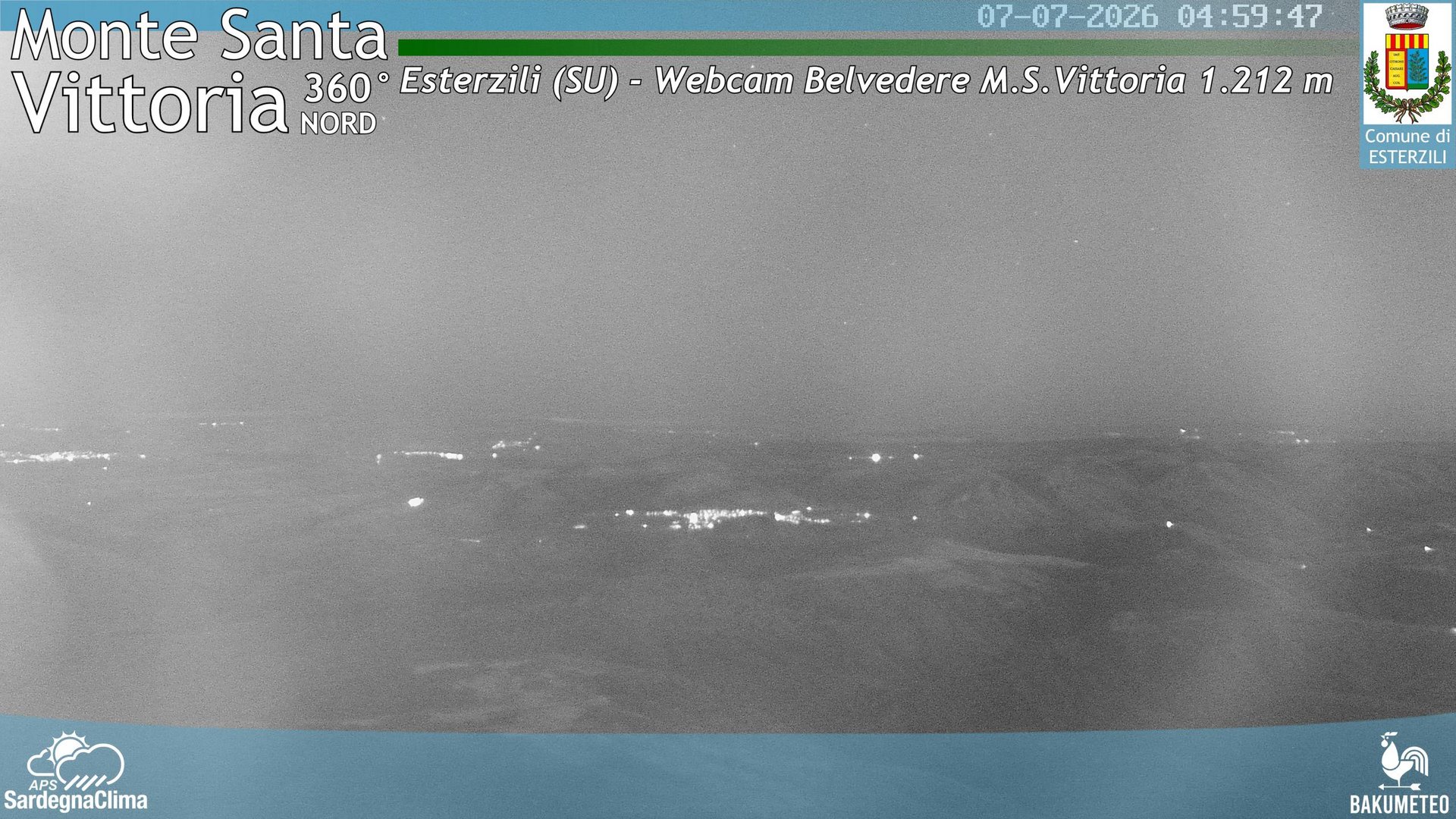 time-lapse frame, Monte Santa Vittoria Nord webcam