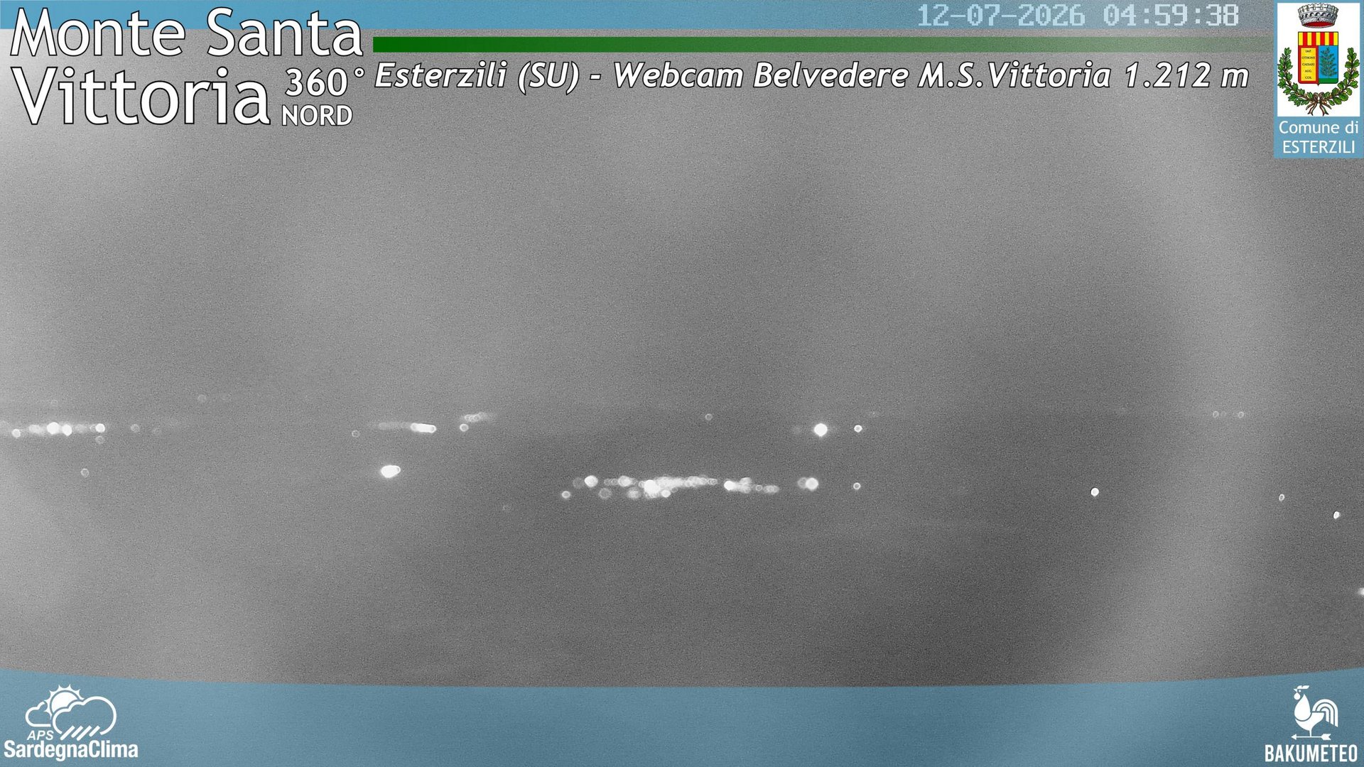 time-lapse frame, Monte Santa Vittoria Nord webcam