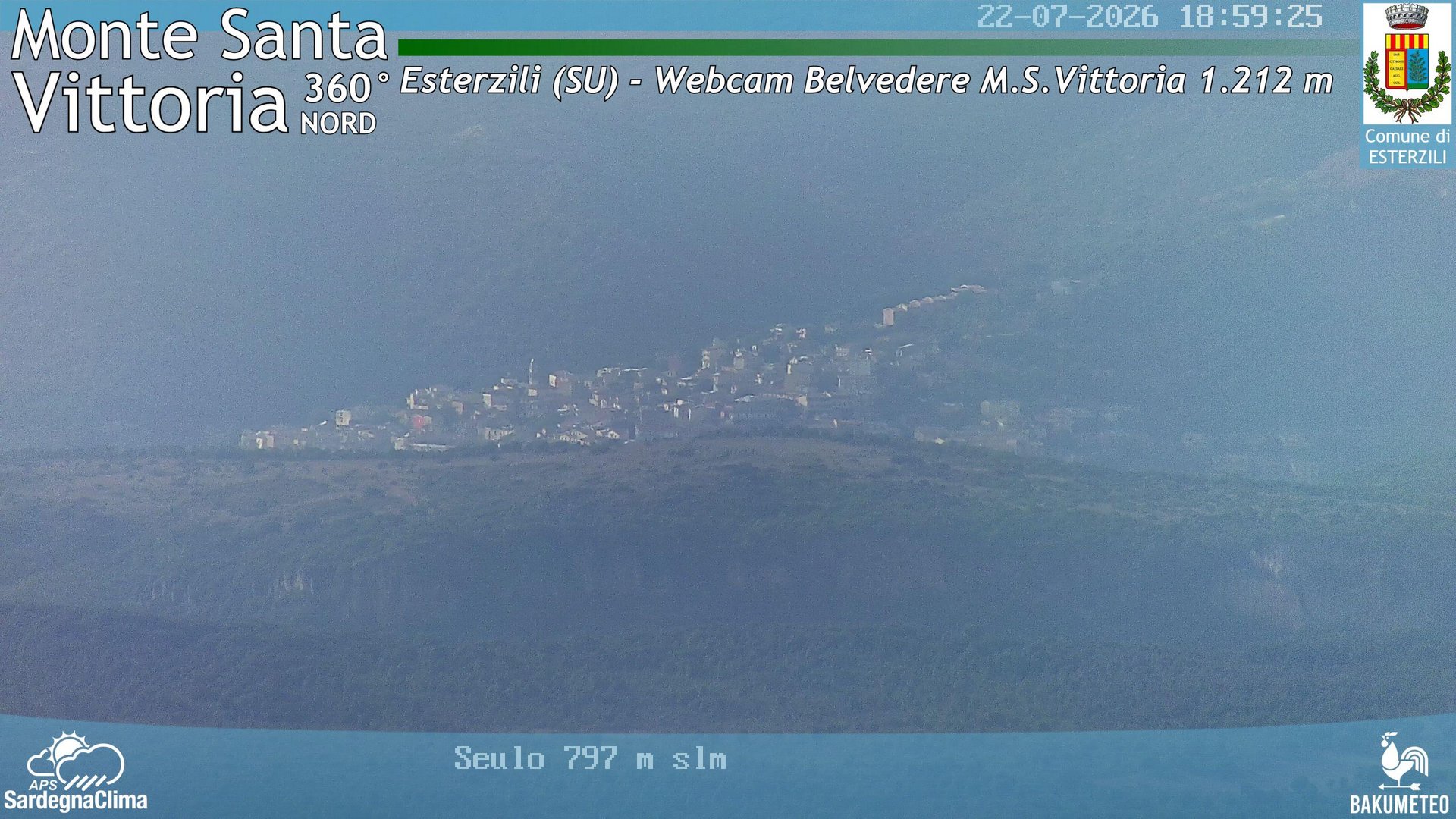 time-lapse frame, Monte Santa Vittoria Nord webcam