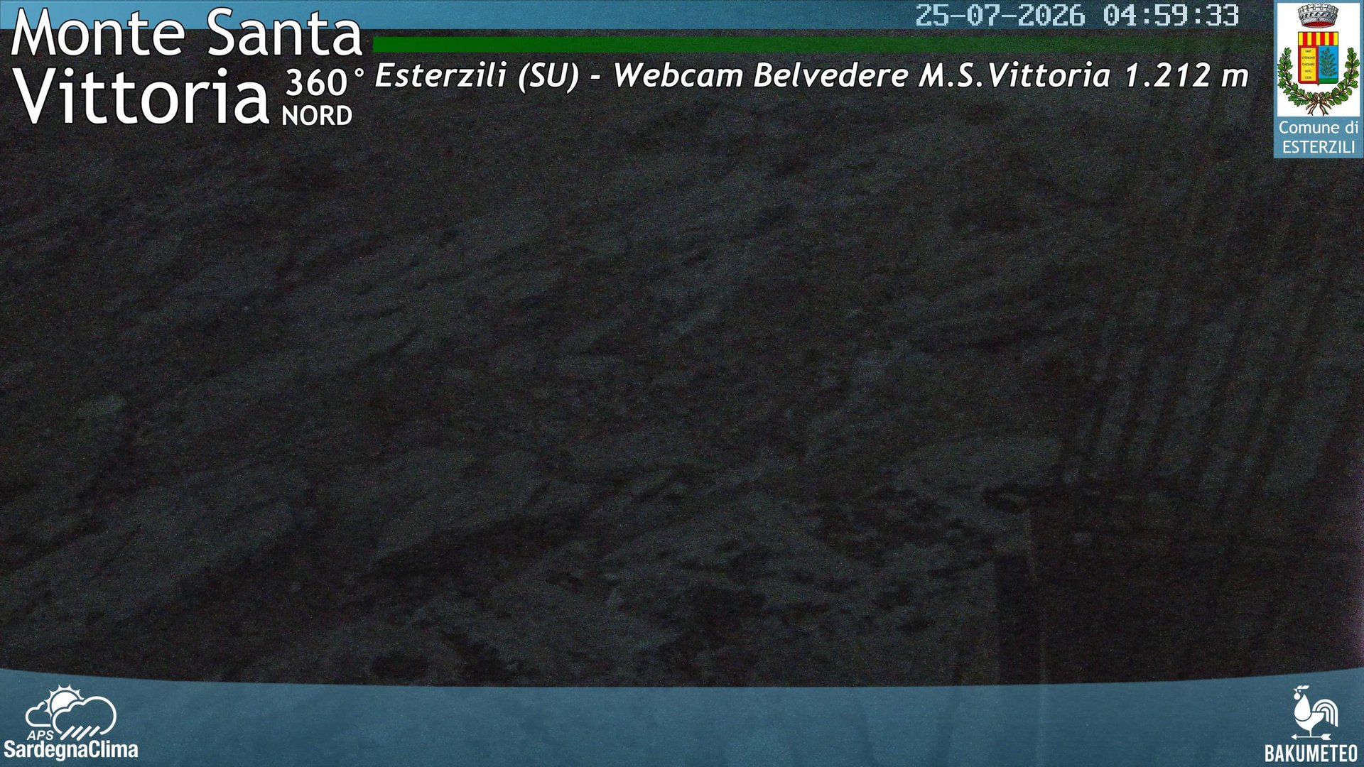 time-lapse frame, Monte Santa Vittoria Nord webcam