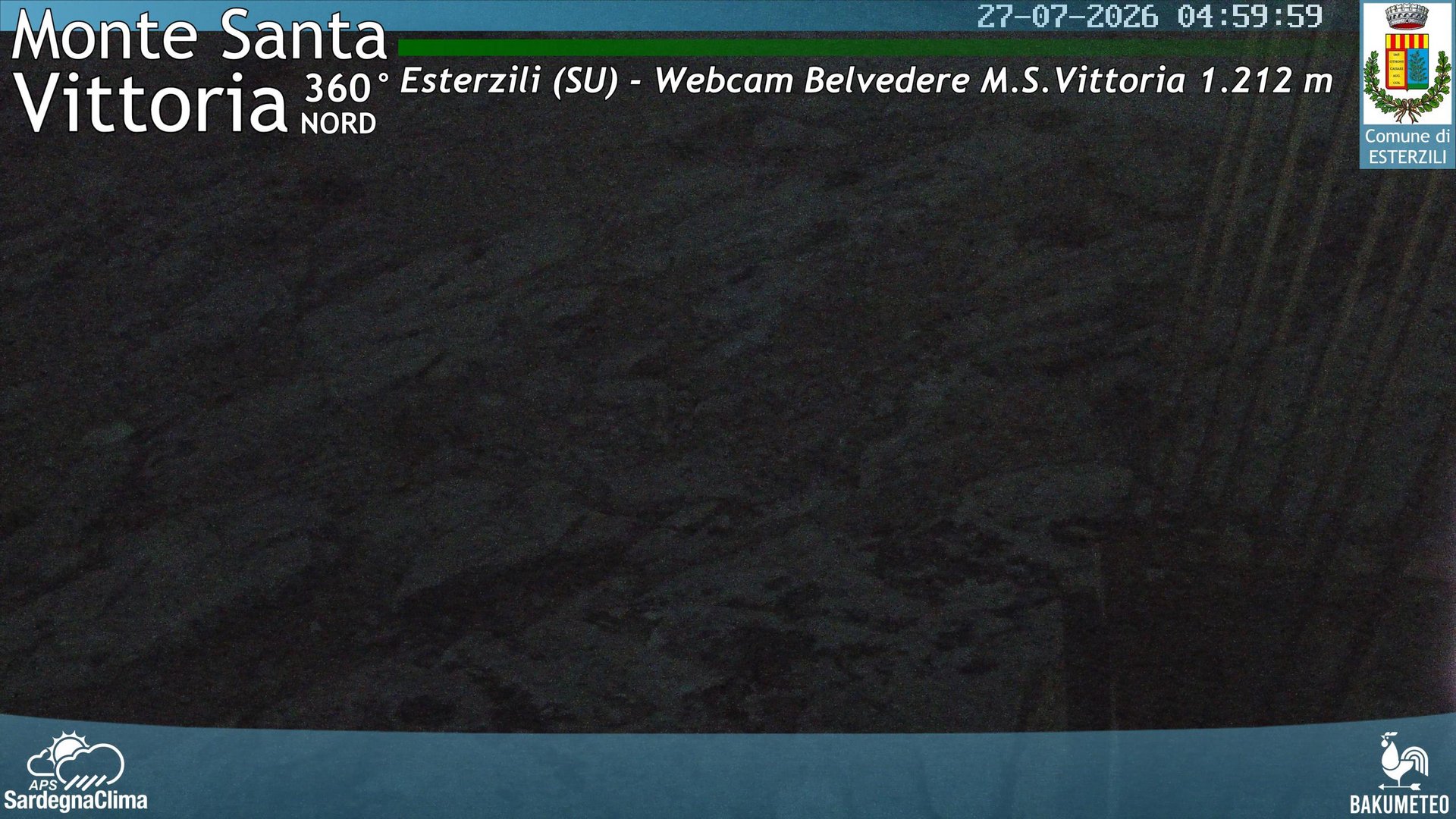 time-lapse frame, Monte Santa Vittoria Nord webcam