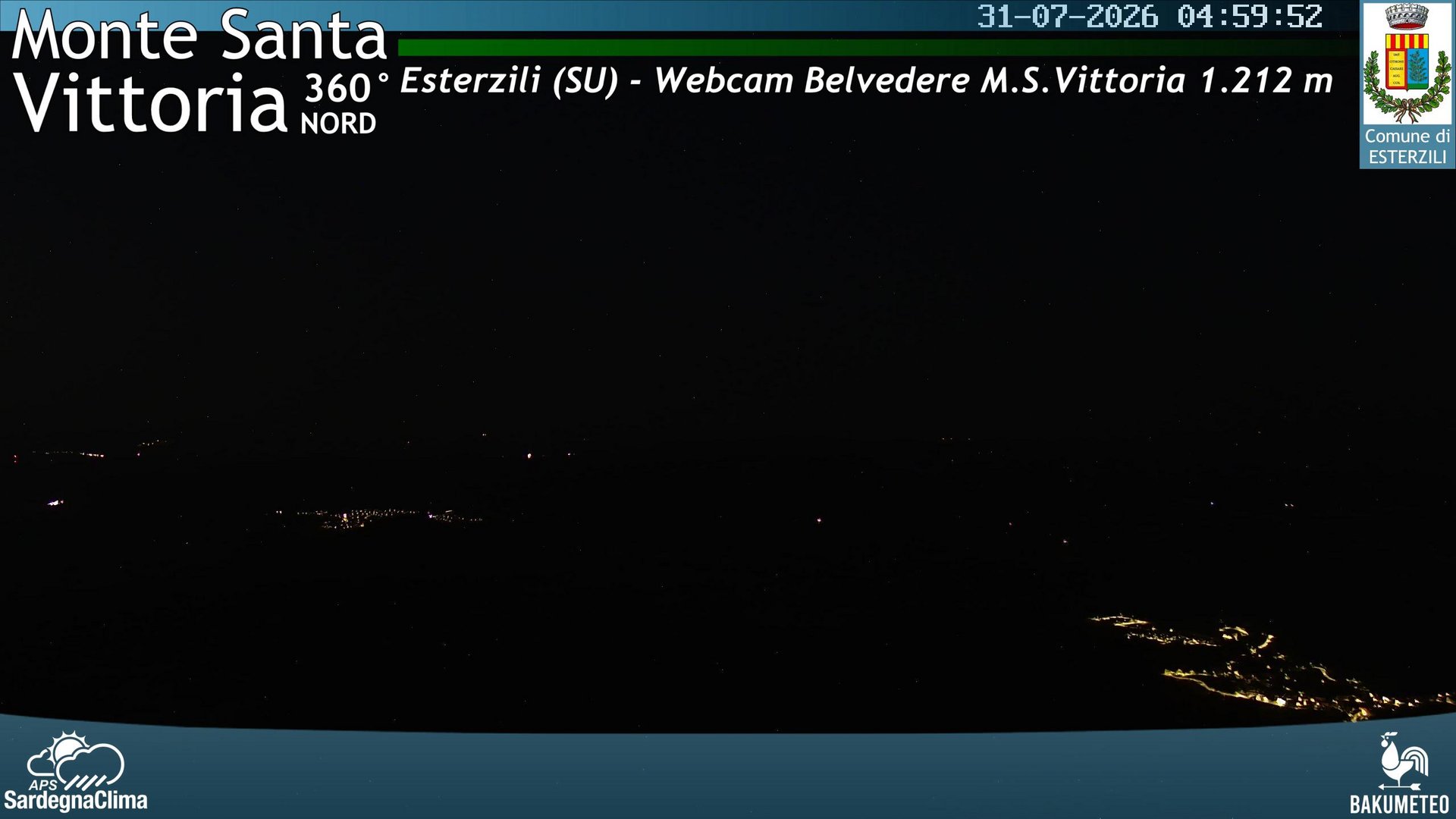 time-lapse frame, Monte Santa Vittoria Nord webcam