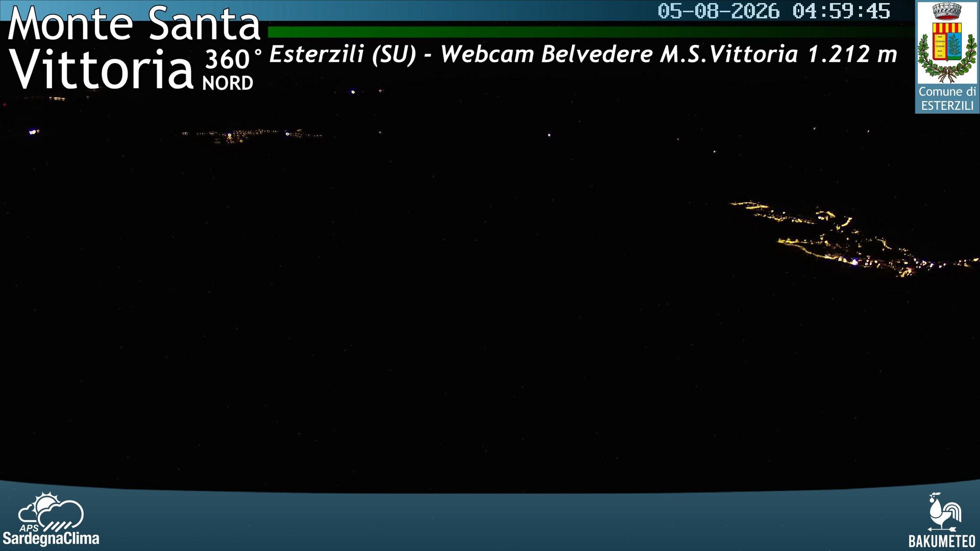 time-lapse frame, Monte Santa Vittoria Nord webcam