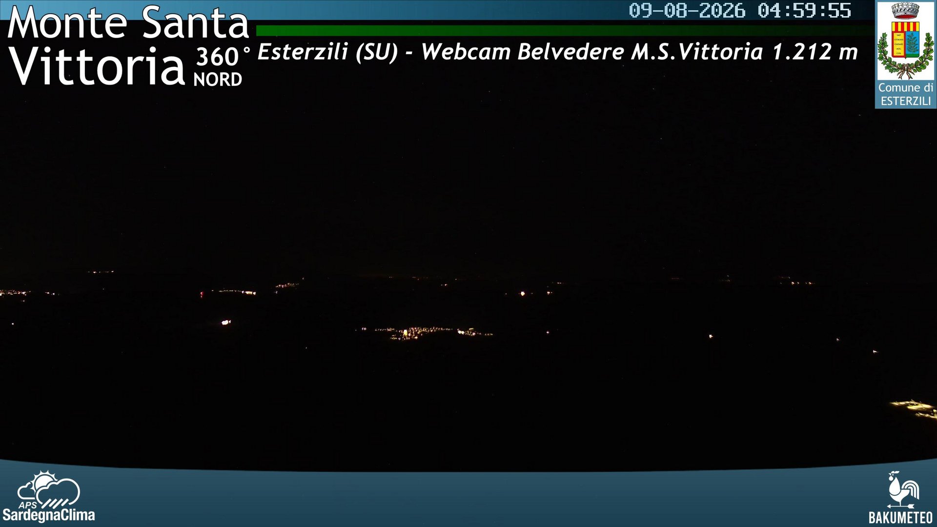 time-lapse frame, Monte Santa Vittoria Nord webcam