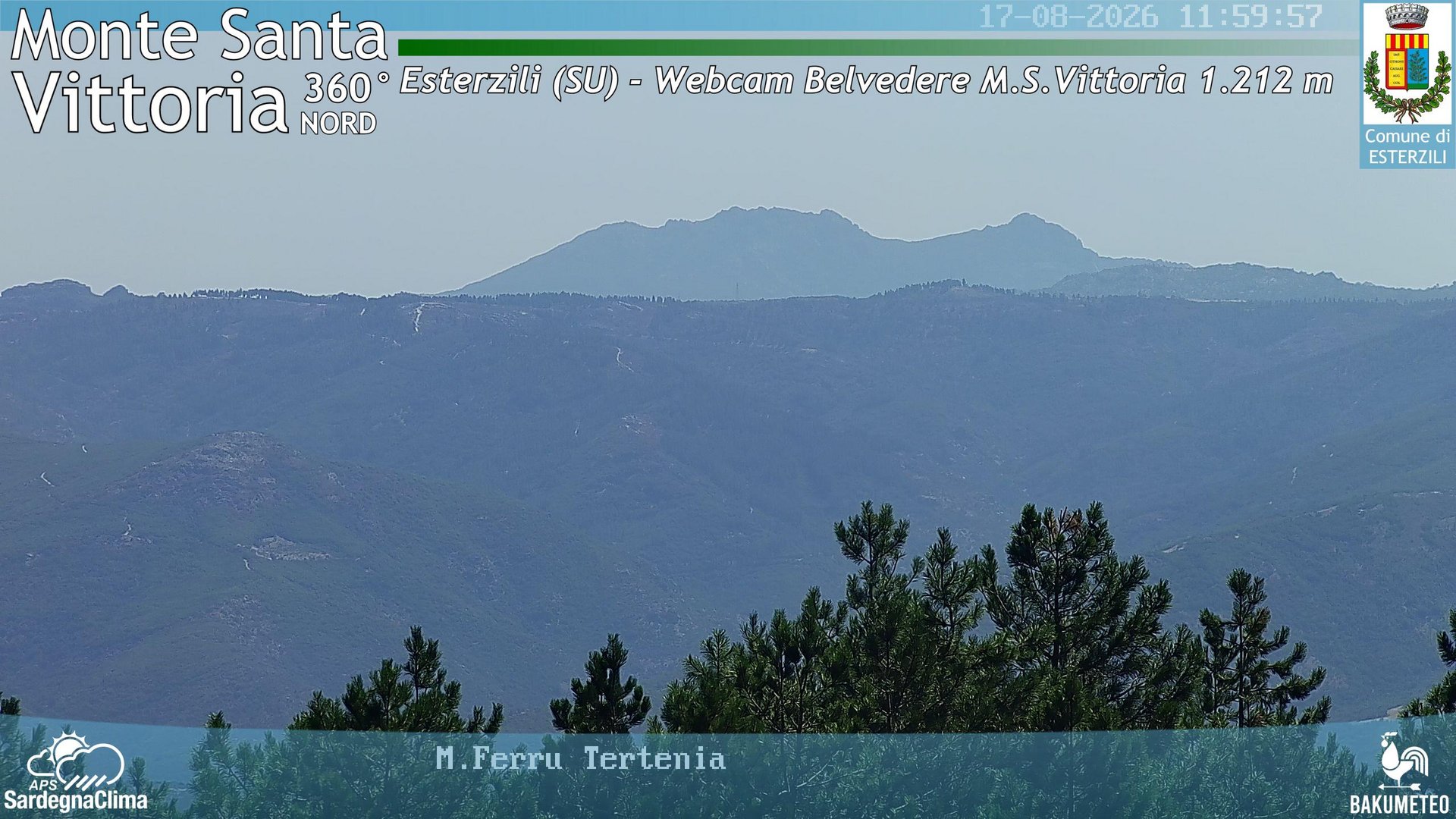 view from Monte Santa Vittoria Nord on 2026-08-17
