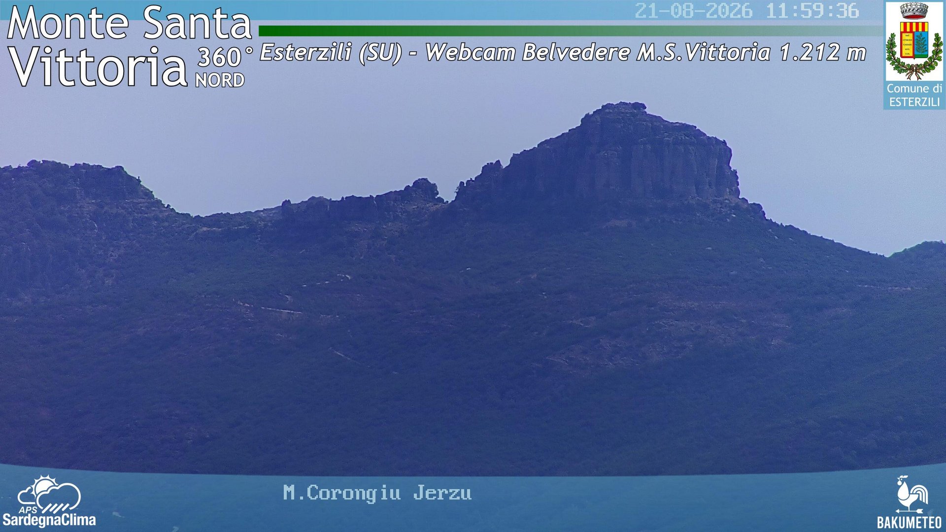 view from Monte Santa Vittoria Nord on 2026-08-21