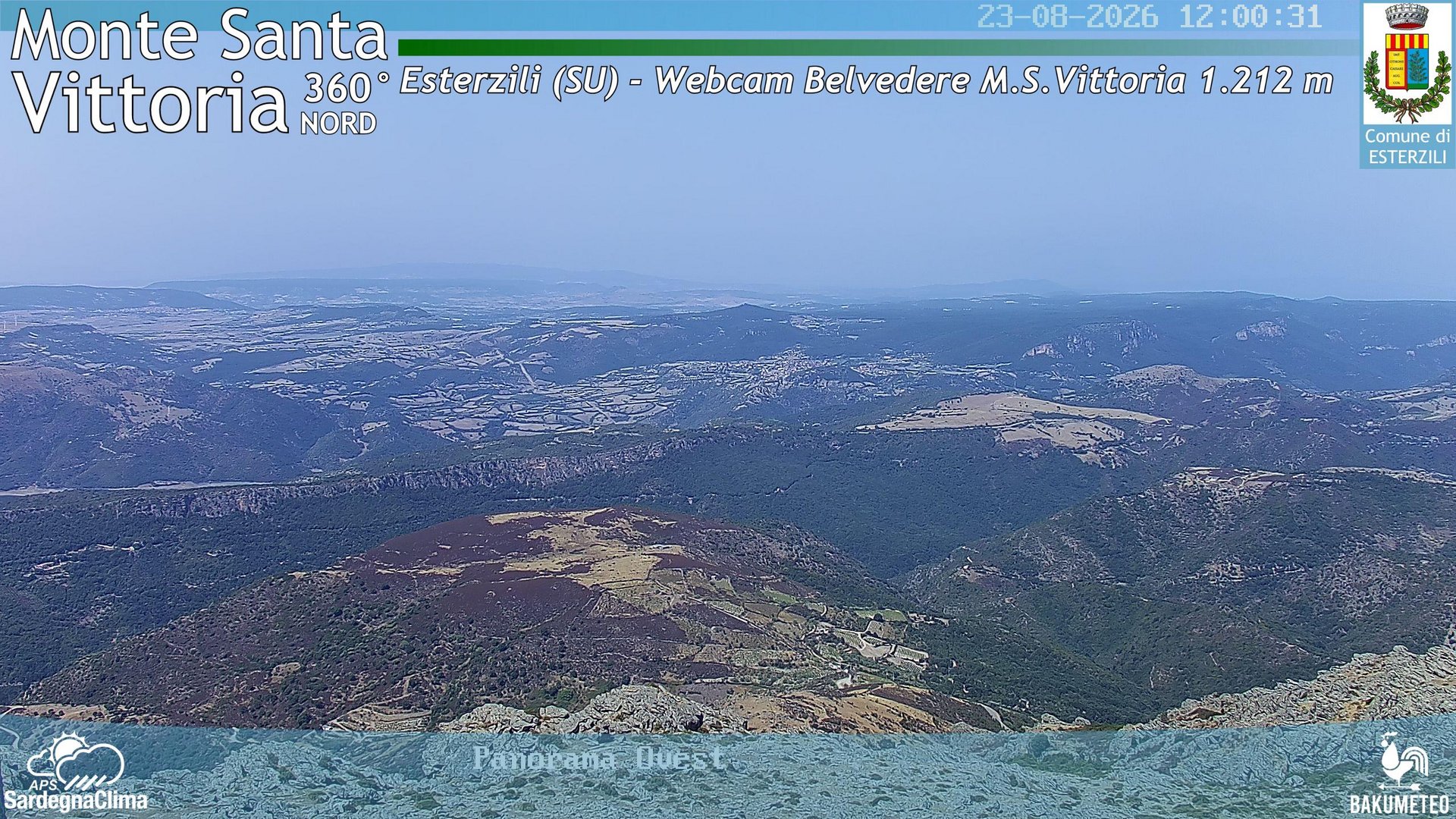 view from Monte Santa Vittoria Nord on 2026-08-23