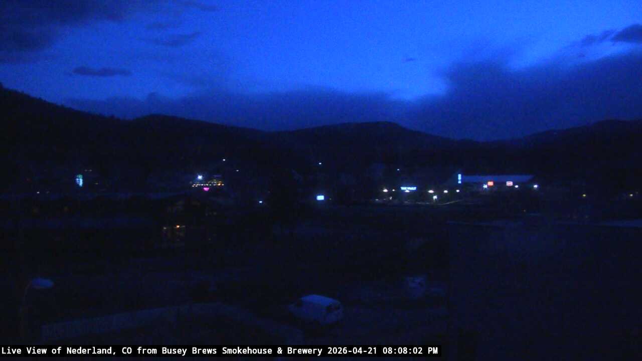 time-lapse frame, Busey Brews Nederland daily time lapse webcam