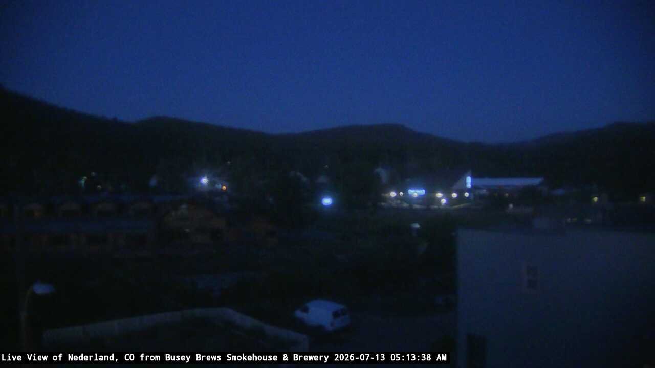 time-lapse frame, Busey Brews Nederland daily time lapse webcam