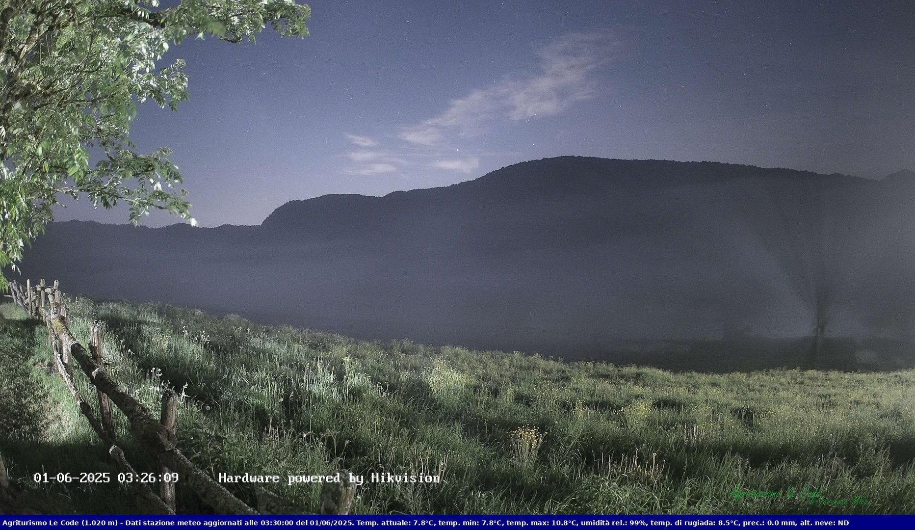 time-lapse frame, Webcam Cansiglio - verso la piana dei "Bech" webcam