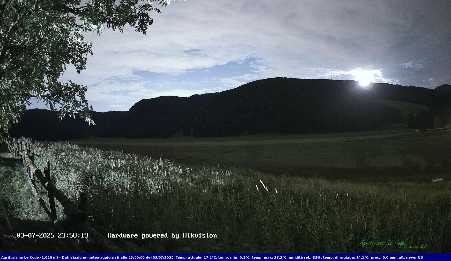 time-lapse frame, Webcam Cansiglio - verso la piana dei "Bech" webcam