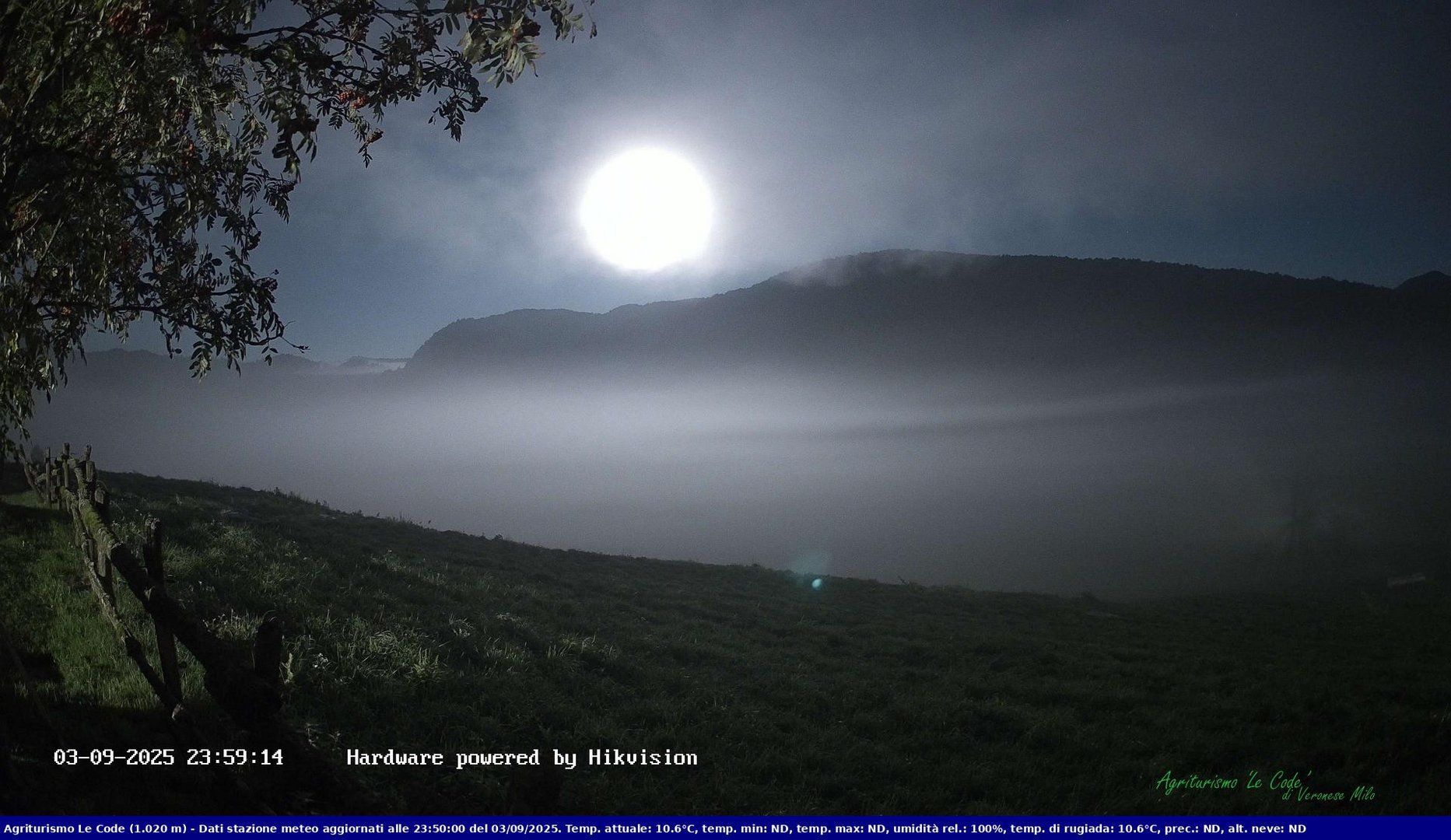 time-lapse frame, Webcam Cansiglio - verso la piana dei "Bech" webcam