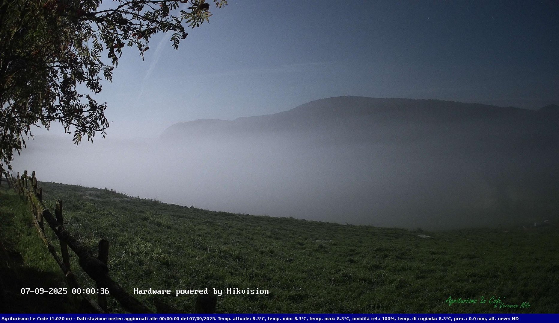 time-lapse frame, Webcam Cansiglio - verso la piana dei "Bech" webcam