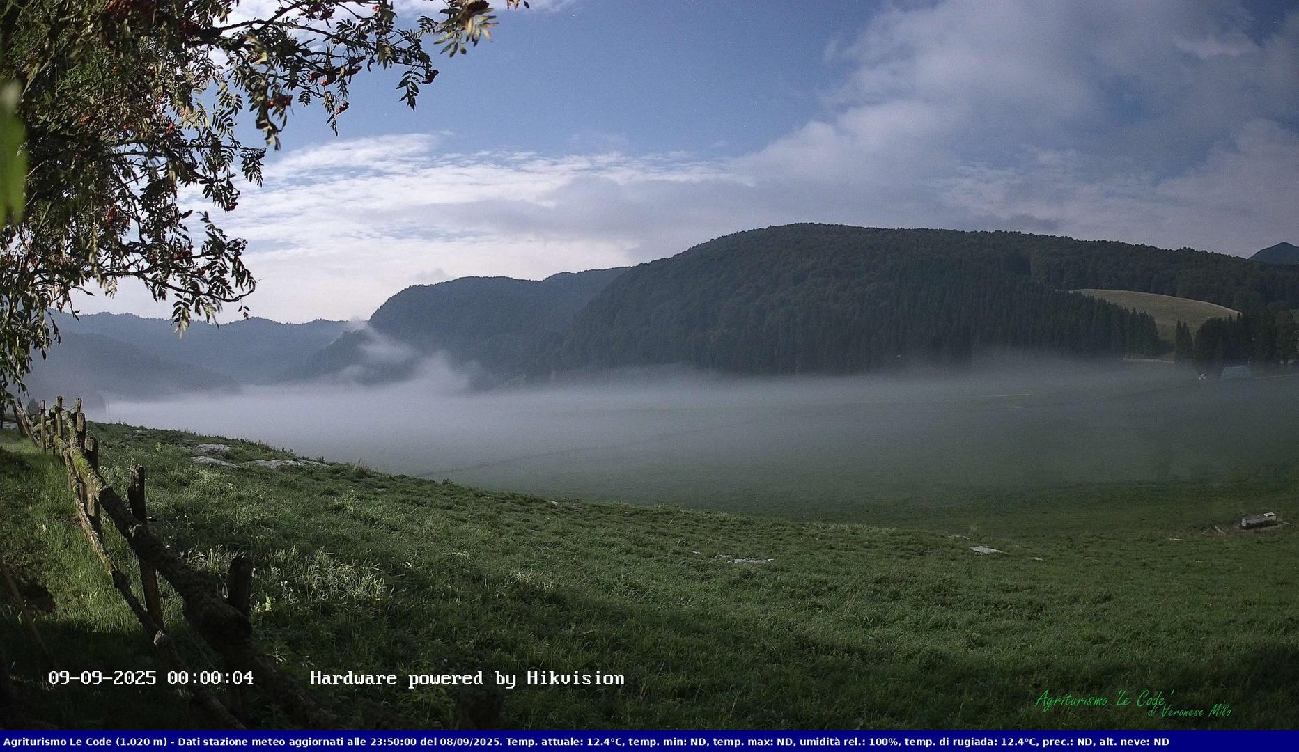 time-lapse frame, Webcam Cansiglio - verso la piana dei "Bech" webcam