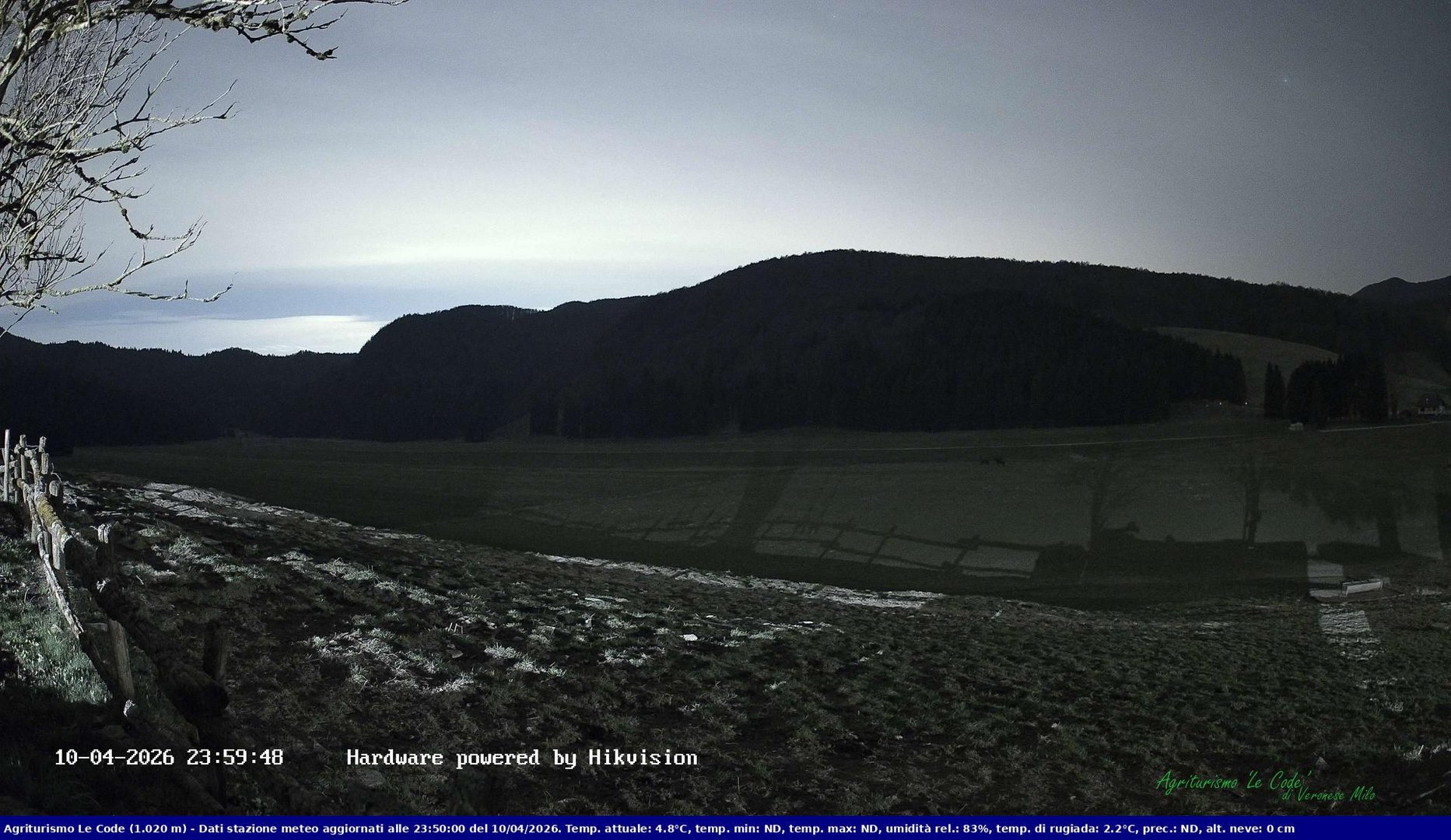 time-lapse frame, Webcam Cansiglio - verso la piana dei "Bech" webcam