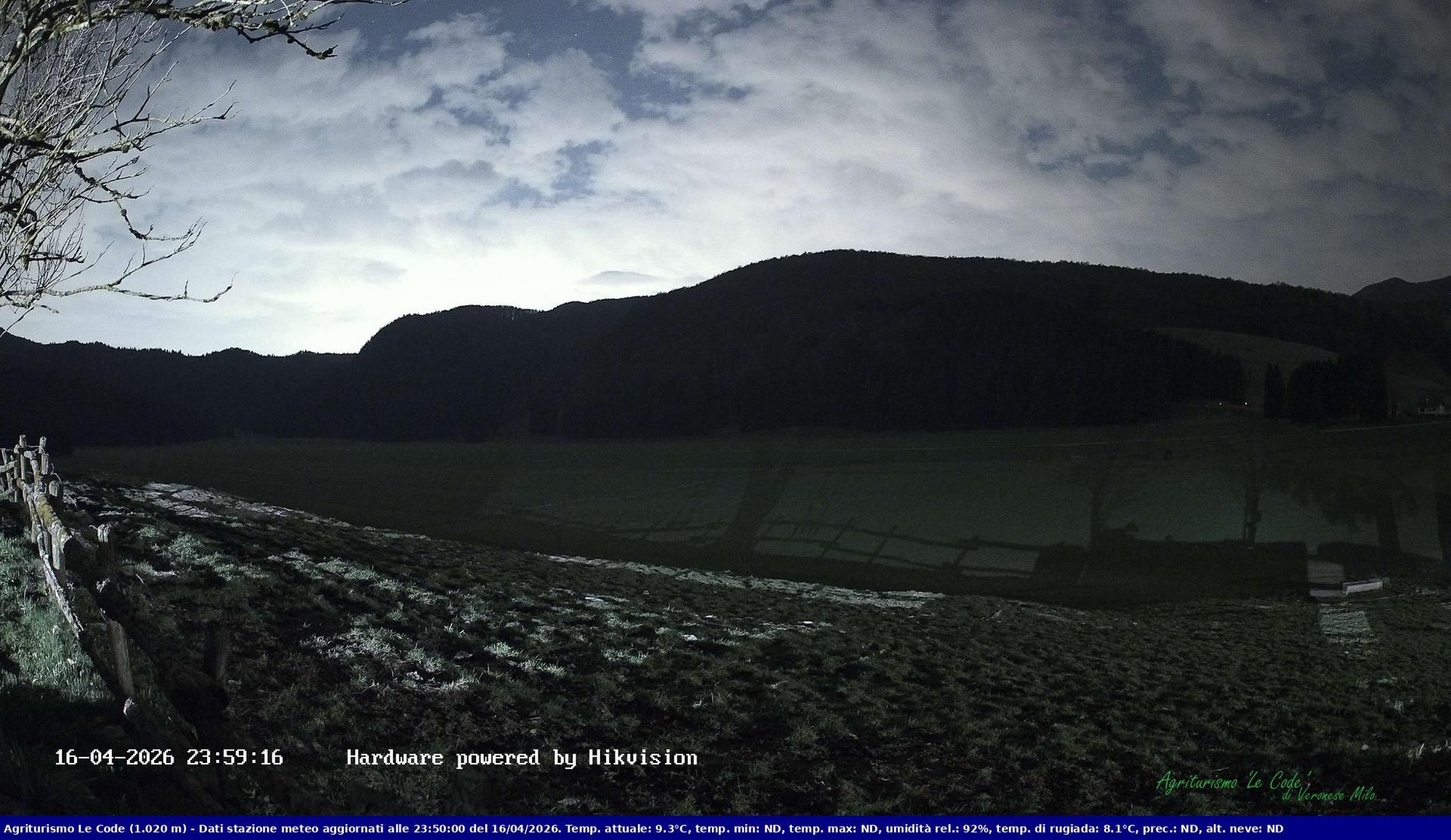 time-lapse frame, Webcam Cansiglio - verso la piana dei "Bech" webcam