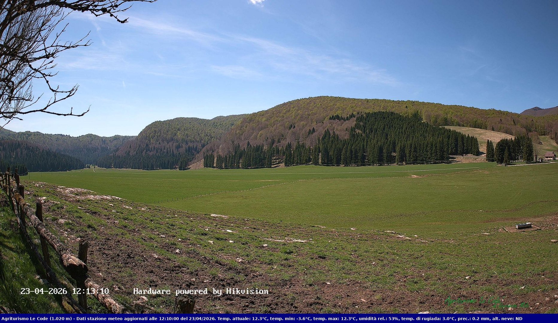 time-lapse frame, Webcam Cansiglio - verso la piana dei "Bech" webcam