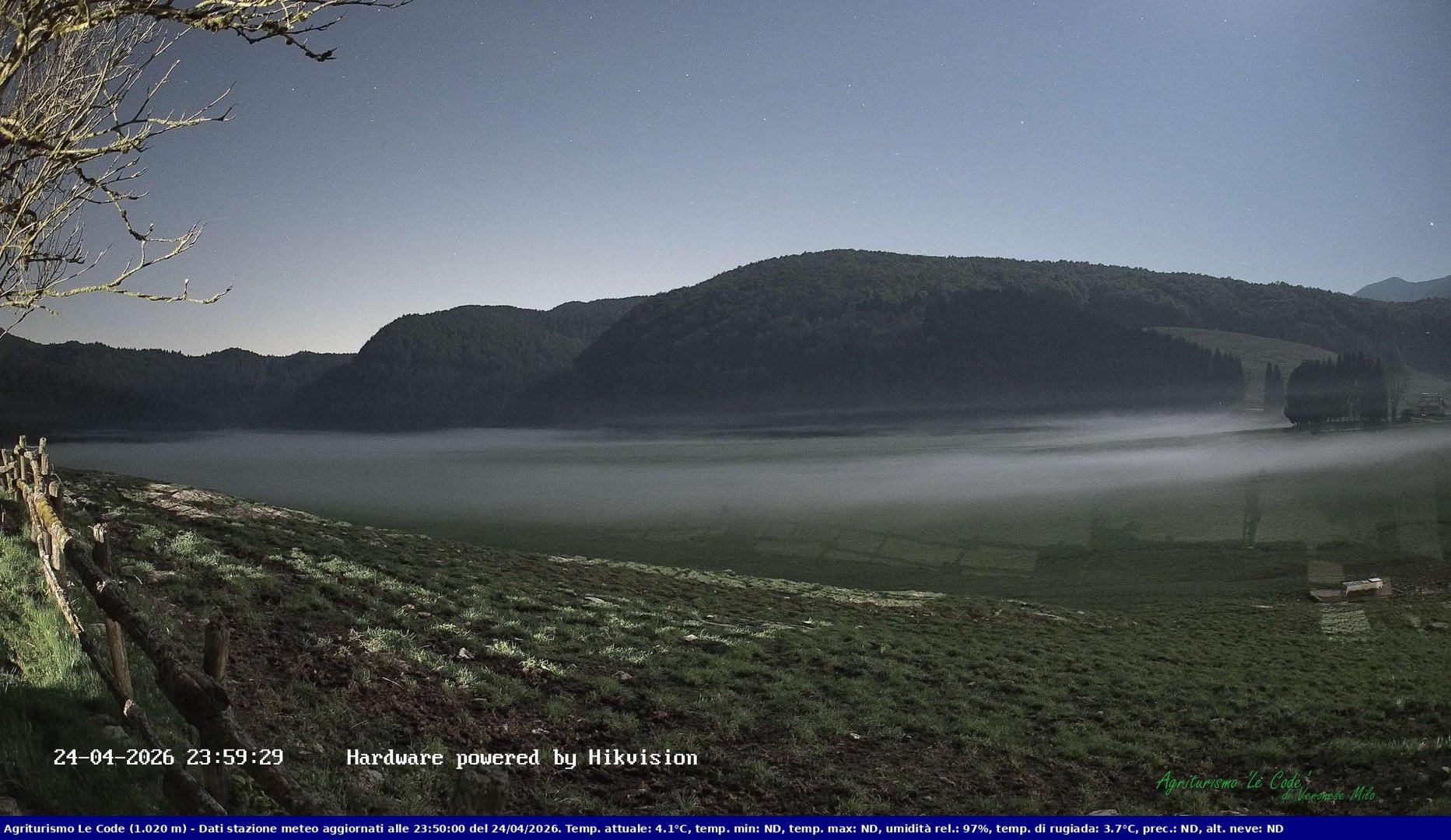 time-lapse frame, Webcam Cansiglio - verso la piana dei "Bech" webcam