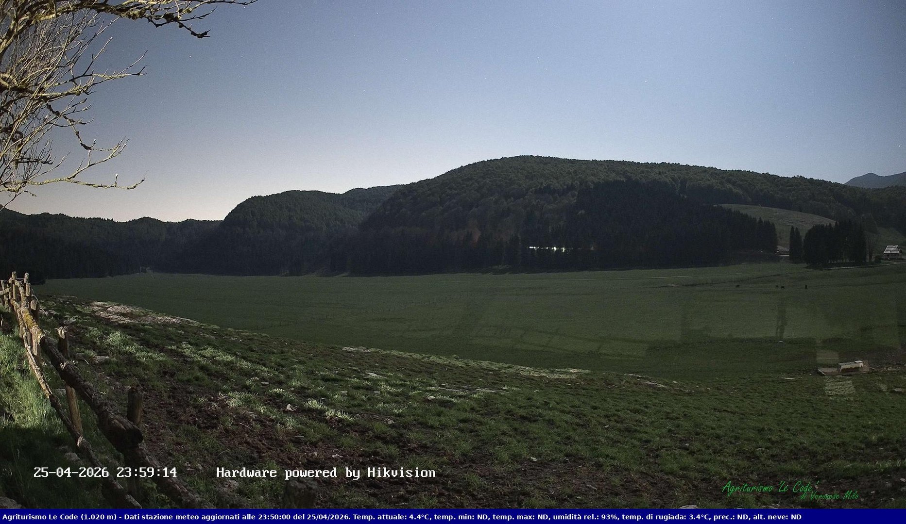 time-lapse frame, Webcam Cansiglio - verso la piana dei "Bech" webcam